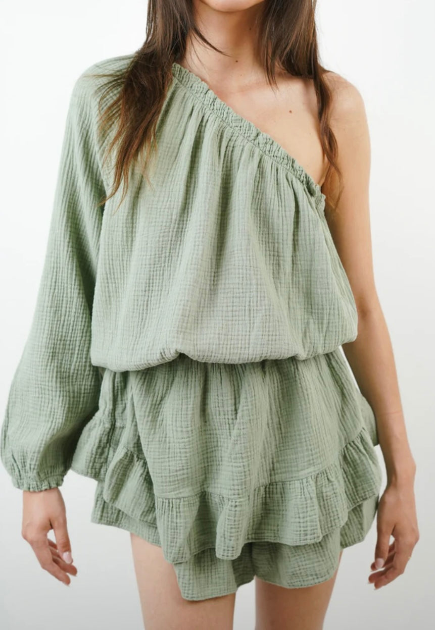 Combi-short kaki - ESTHER