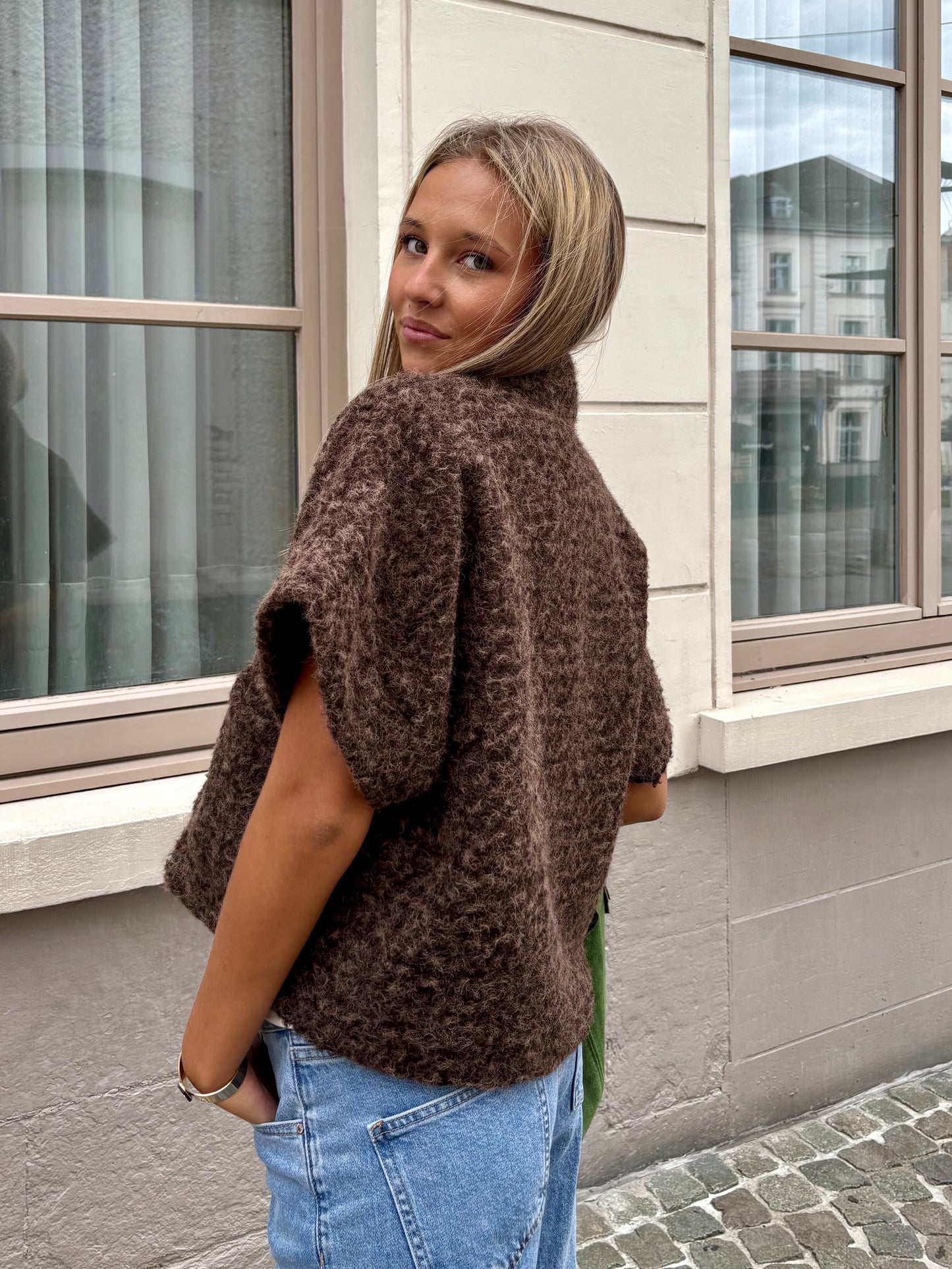 Gilet marron - ETHEL