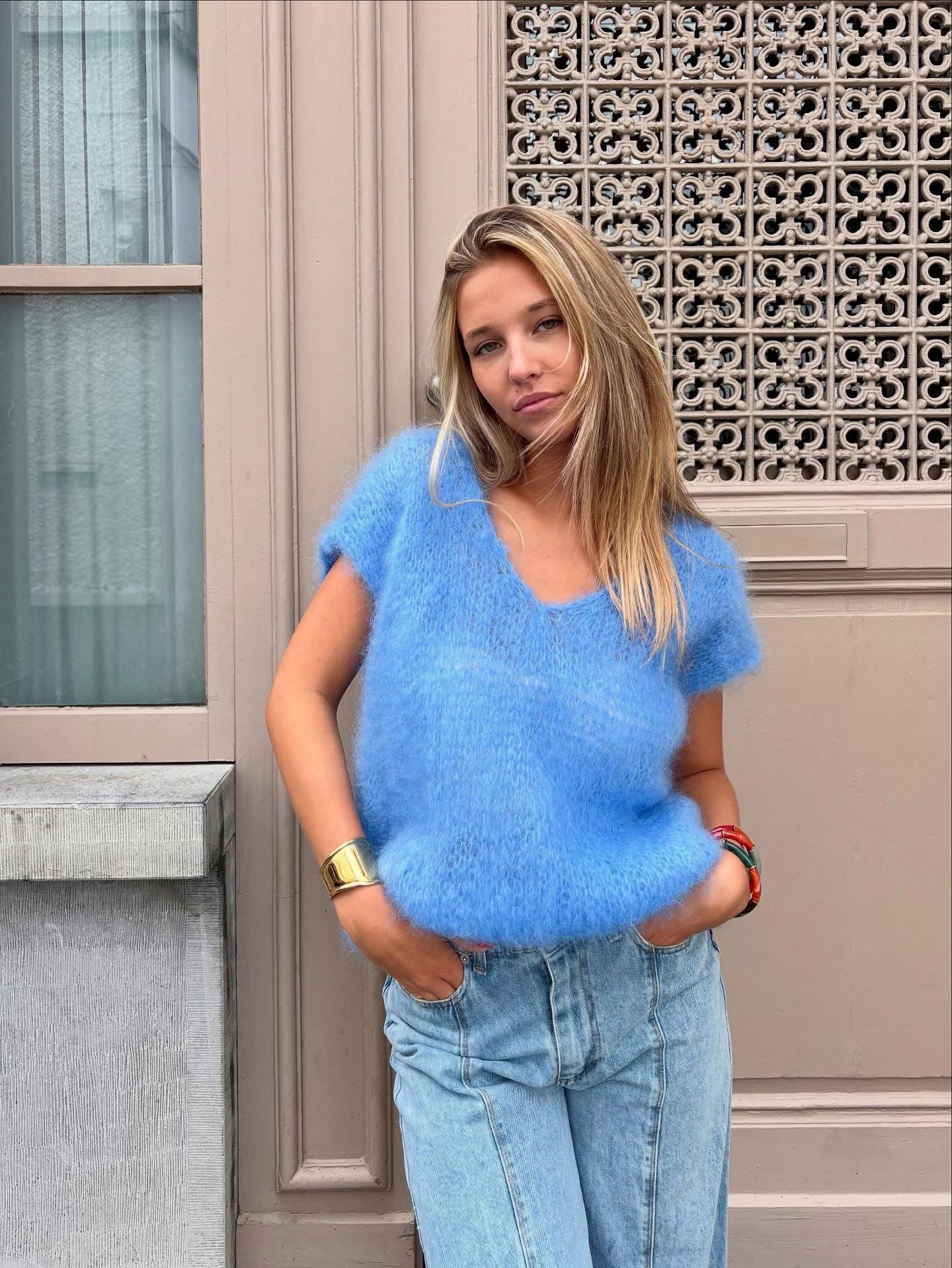 Pull bleu - ÉLISABETH
