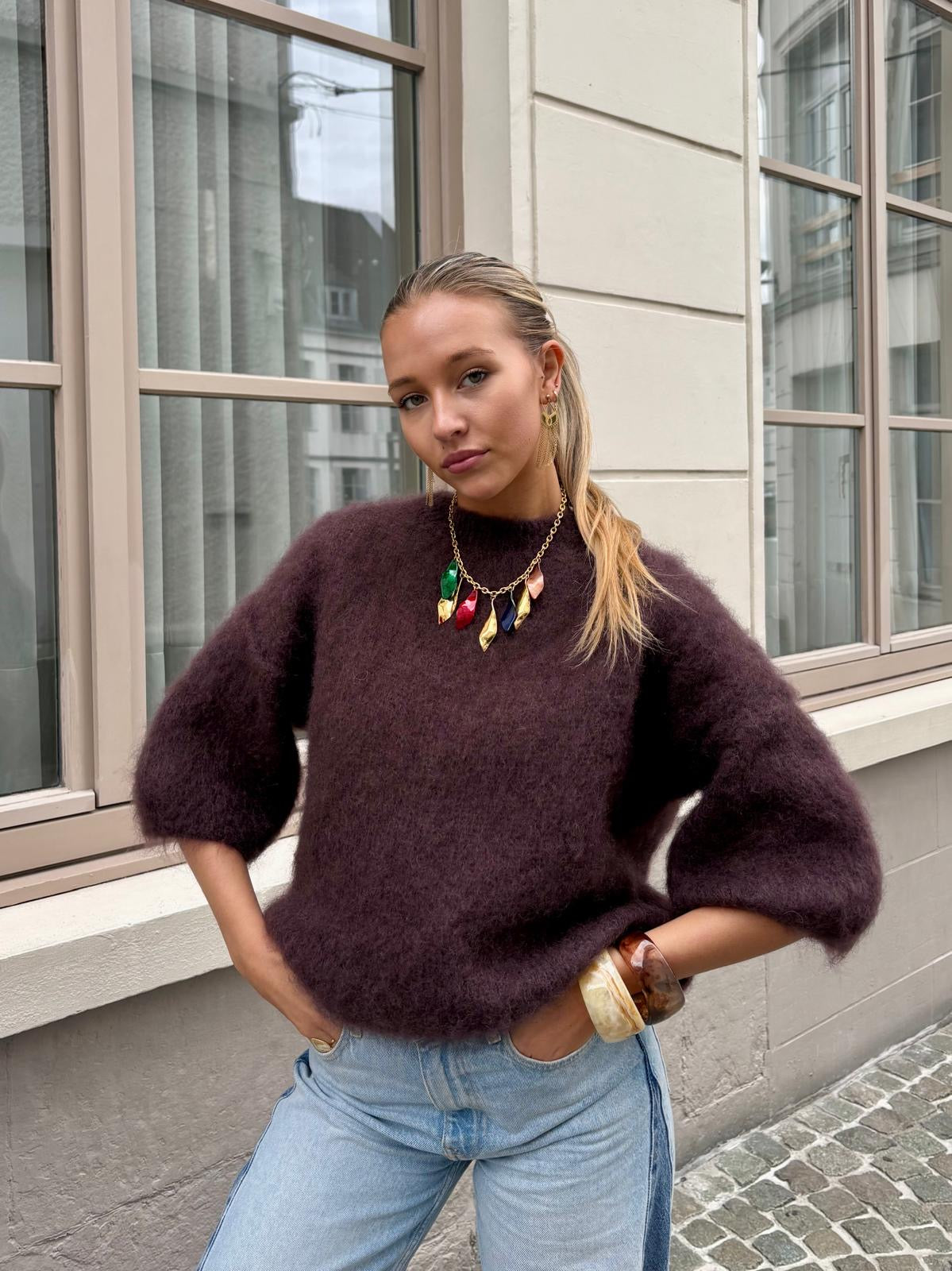 Pull marron - ANDREA