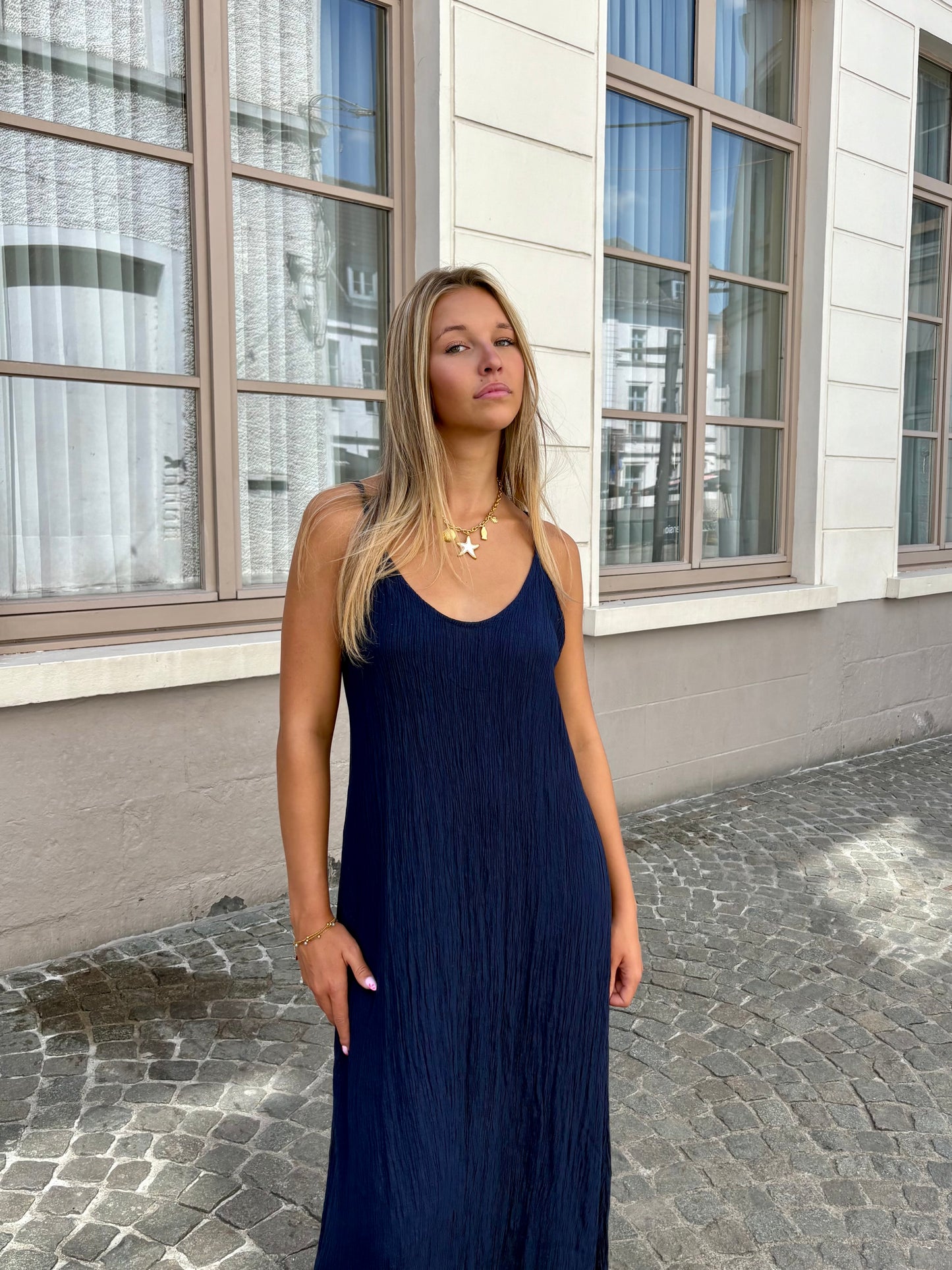Robe bleu marine - SONIA