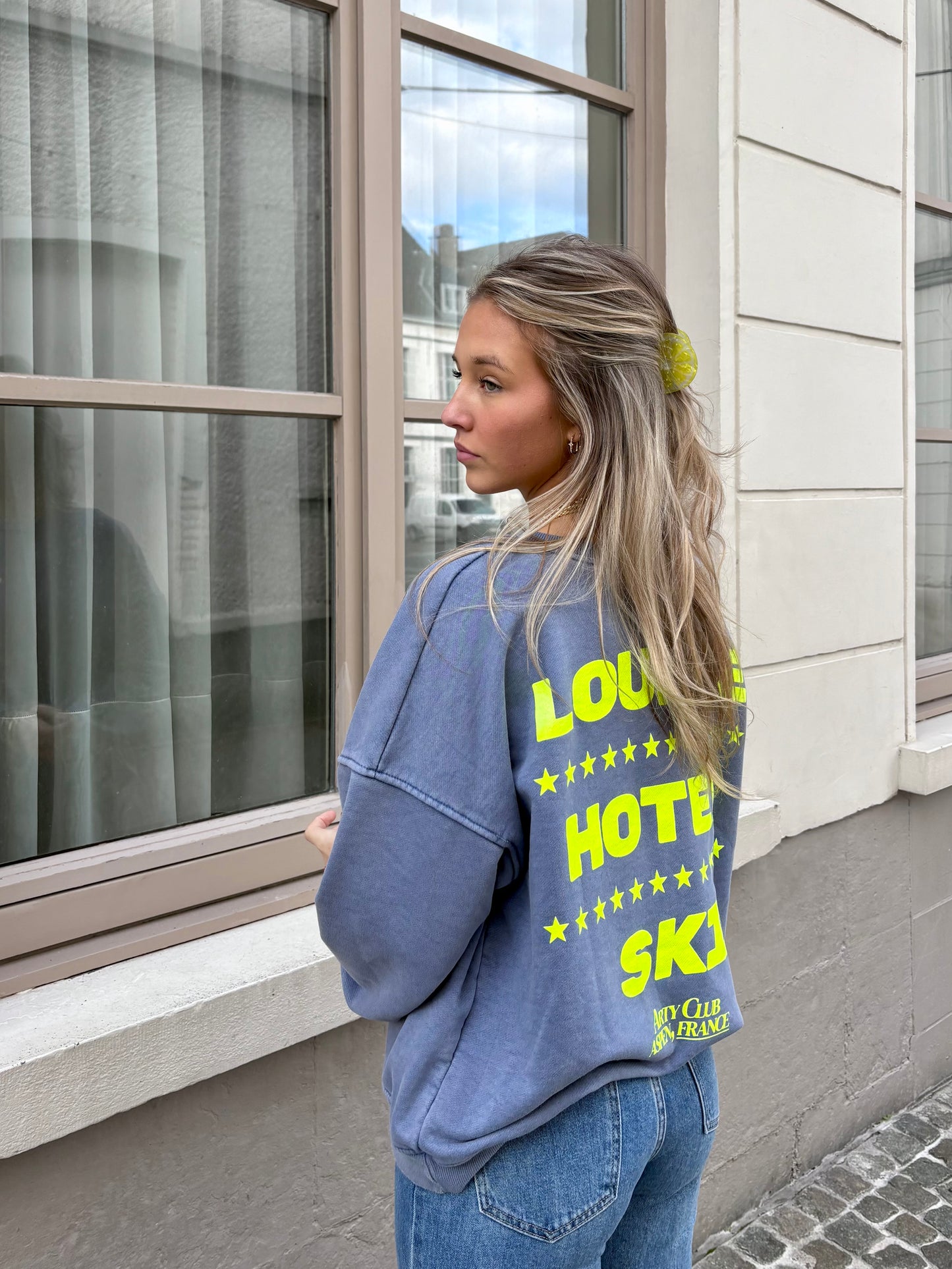 Sweat bleu - HÔTEL SKI