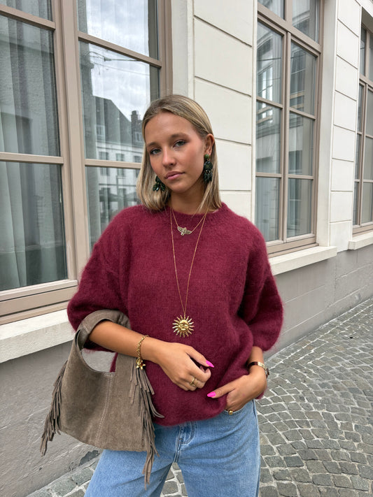 Pull bordeaux - ANDREA