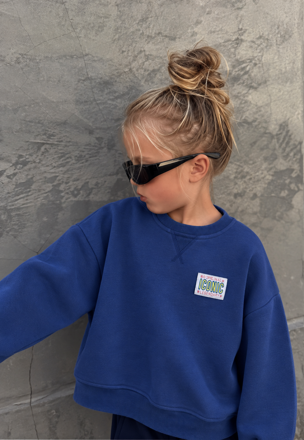 Sweat bleu marine enfant - ICONIC