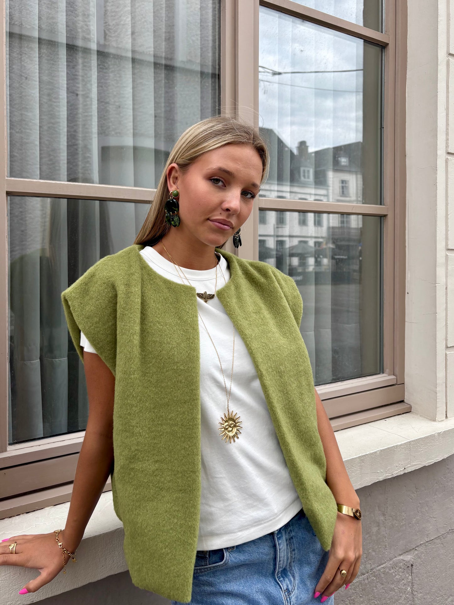 Gilet olive - CARLA