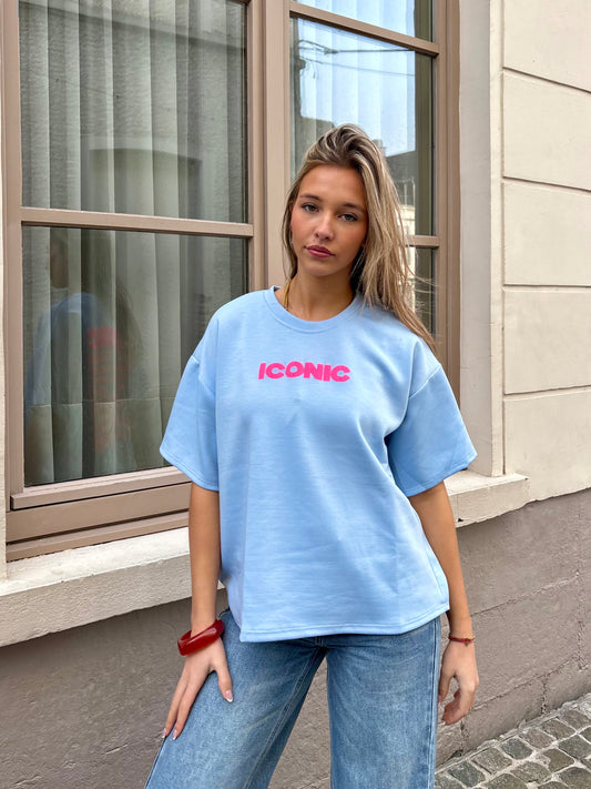 T-shirt bleu - ICONIC