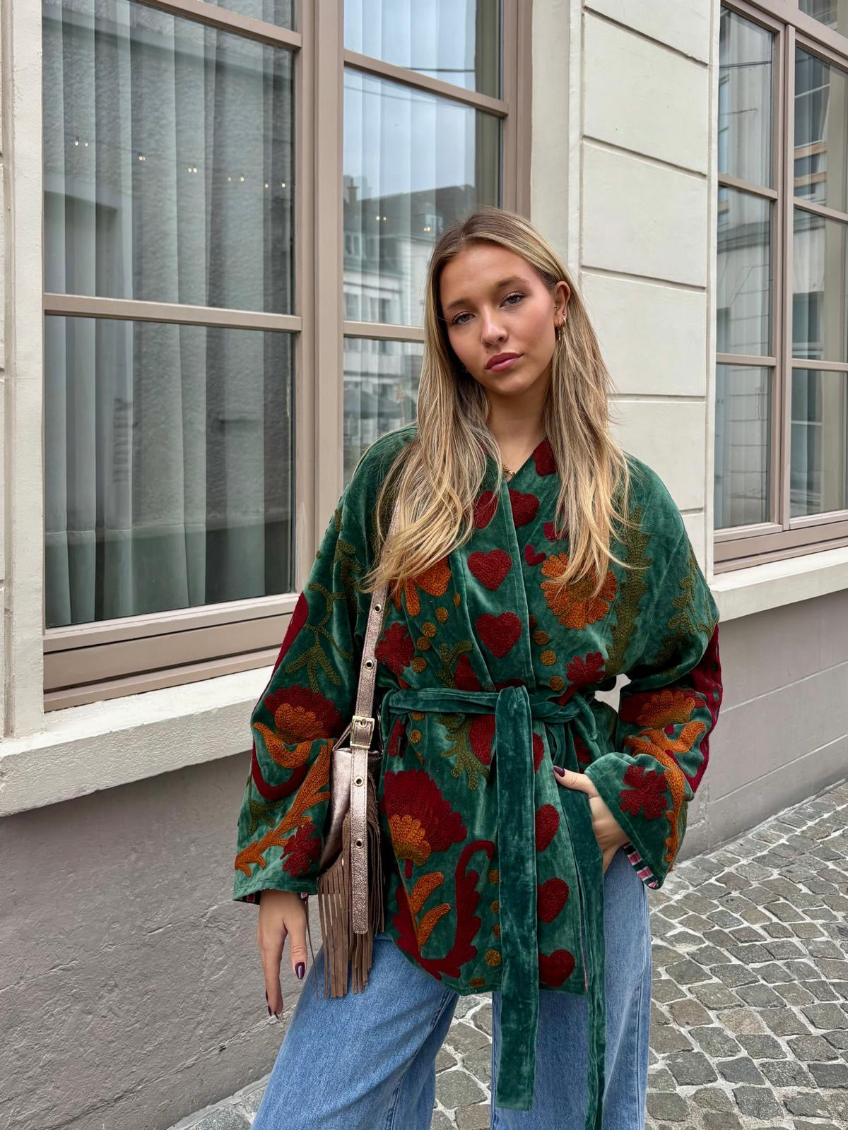 Veste verte - CAROLINE