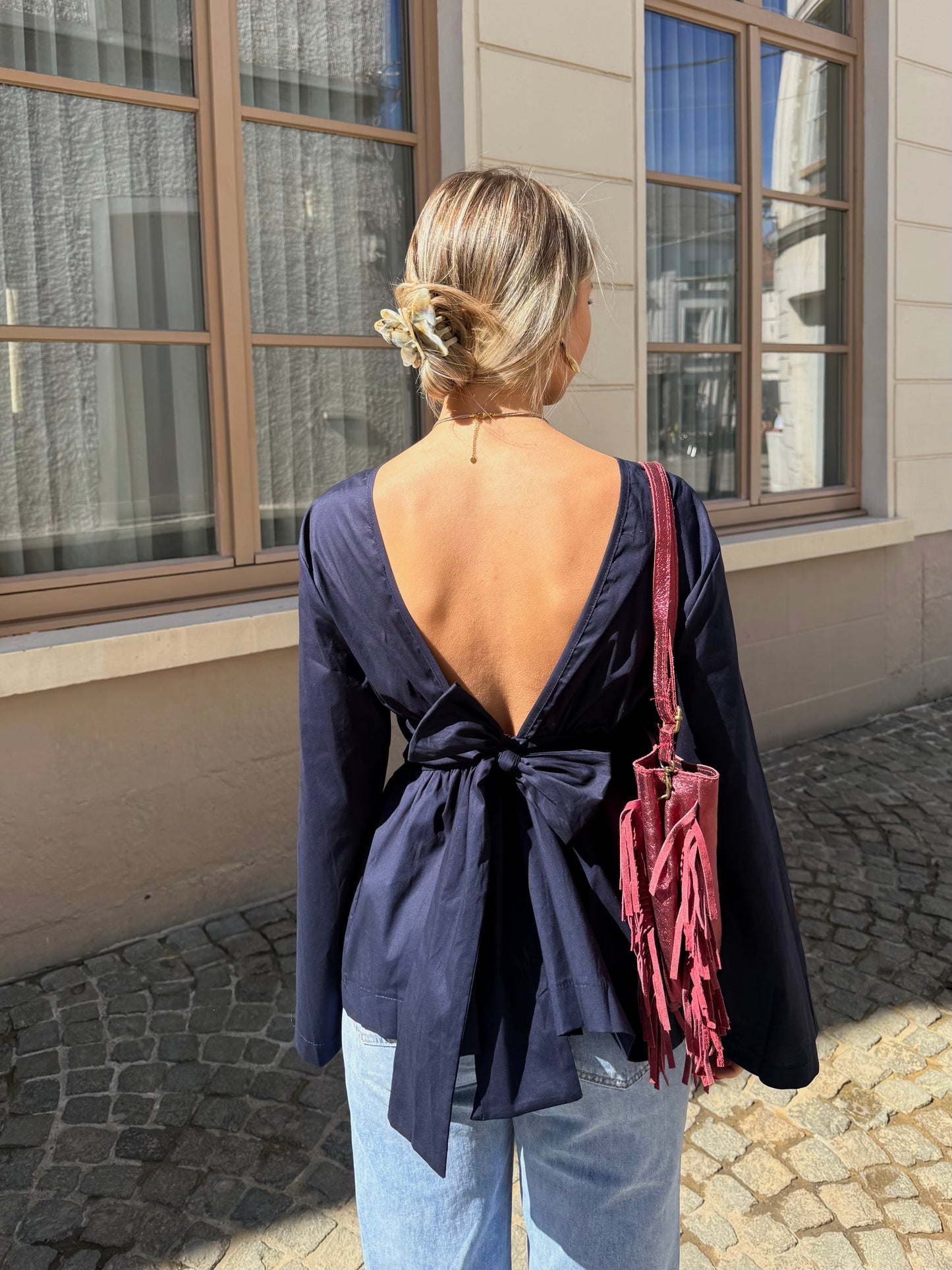 Blouse bleu marine - BALI