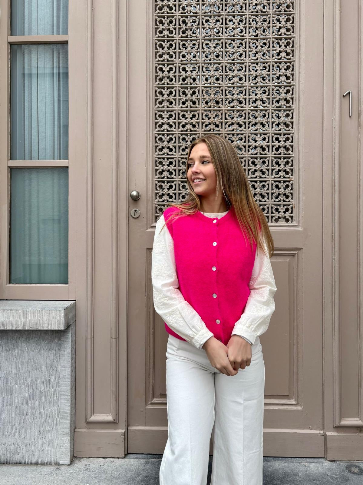 Gilet fushia - AMELO