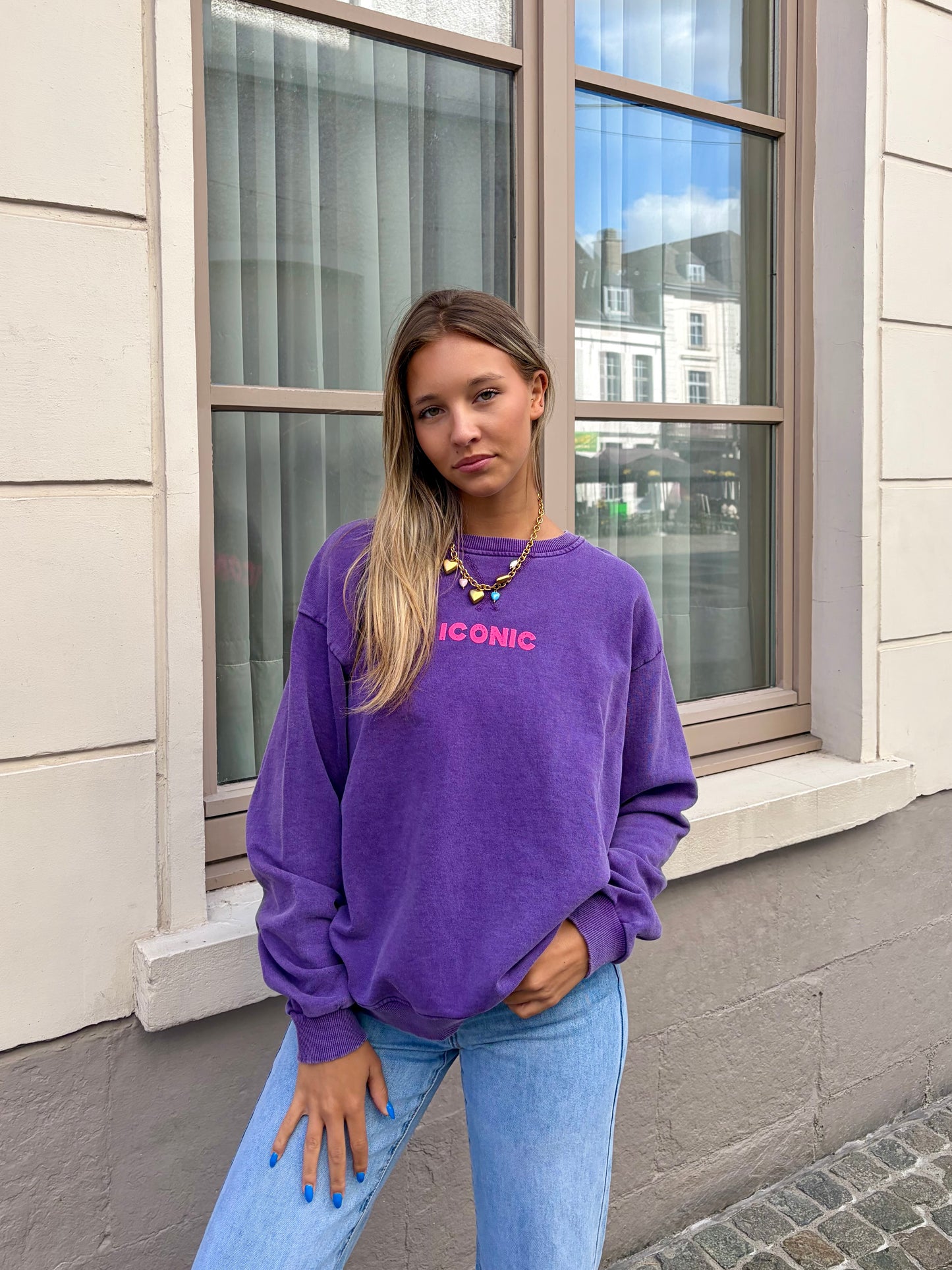 Sweat mauve - ICONIC