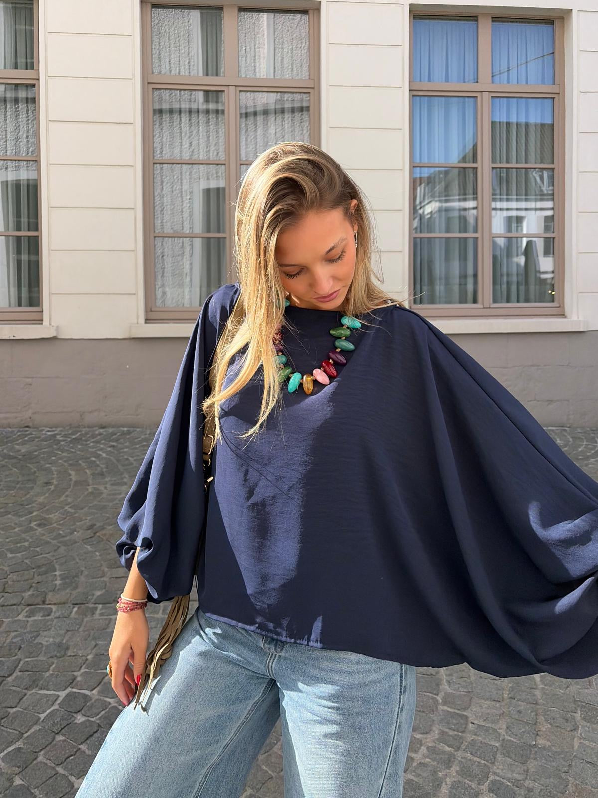Blouse bleu marine - TARA
