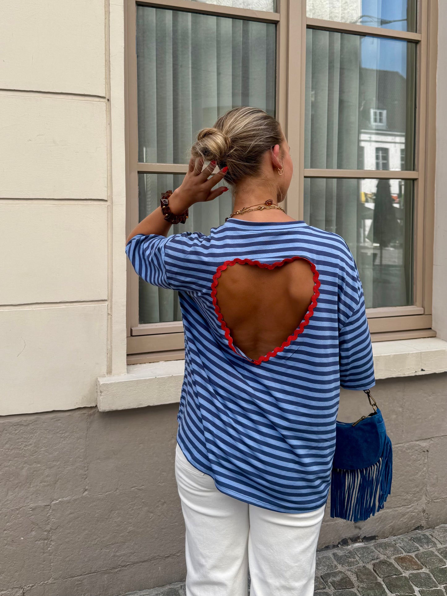 T-shirt bleu - CŒUR