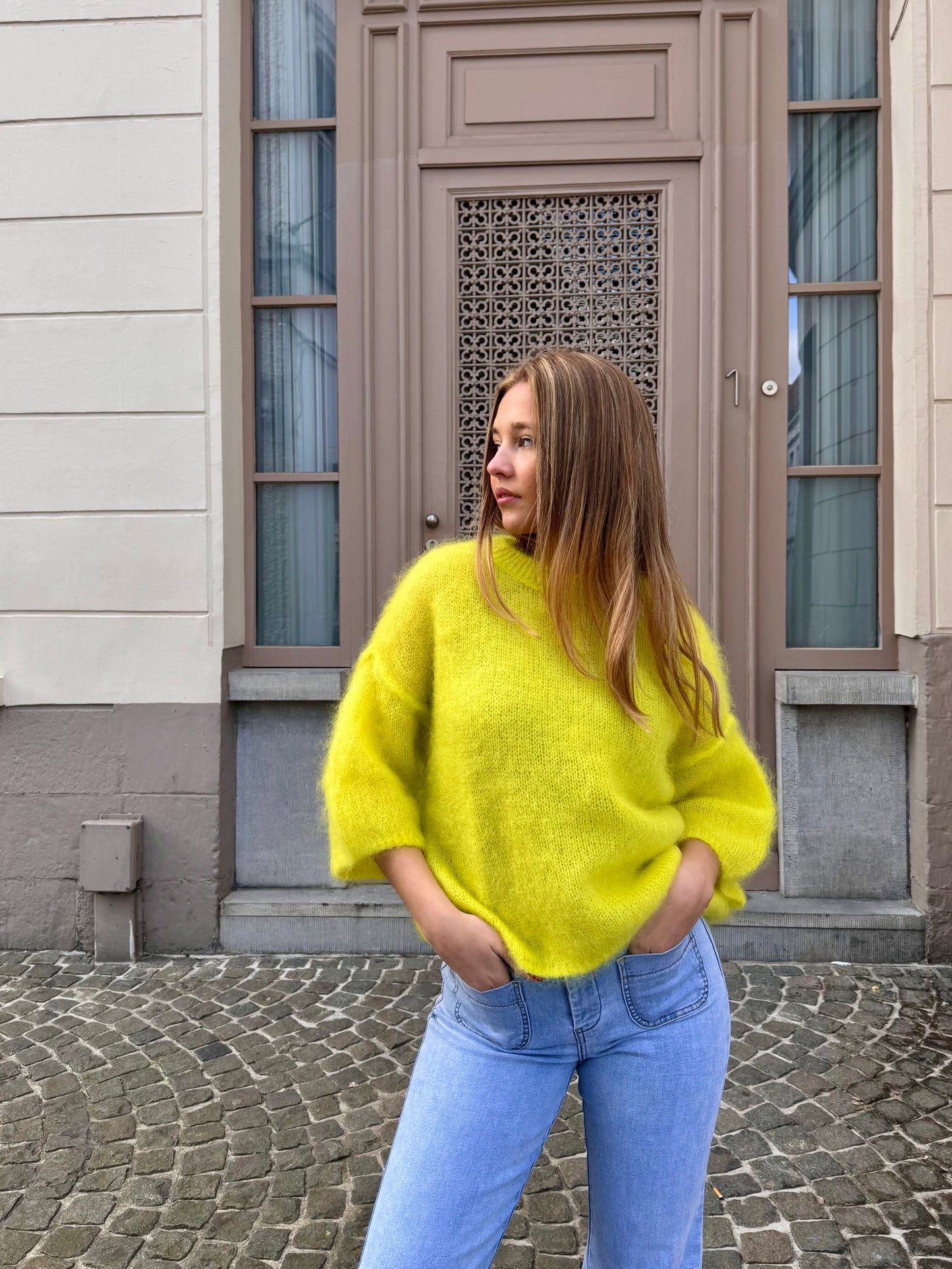 Pull jaune - ANDREA