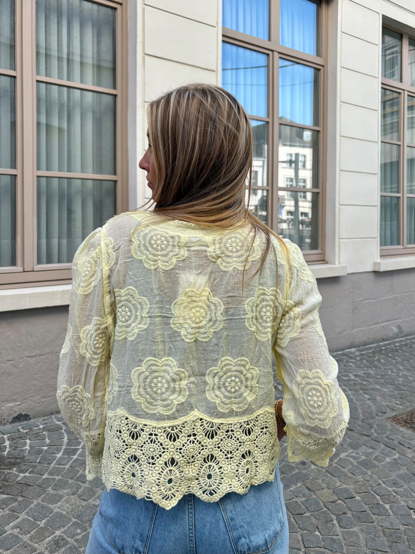 Gilet jaune - DENTELLE