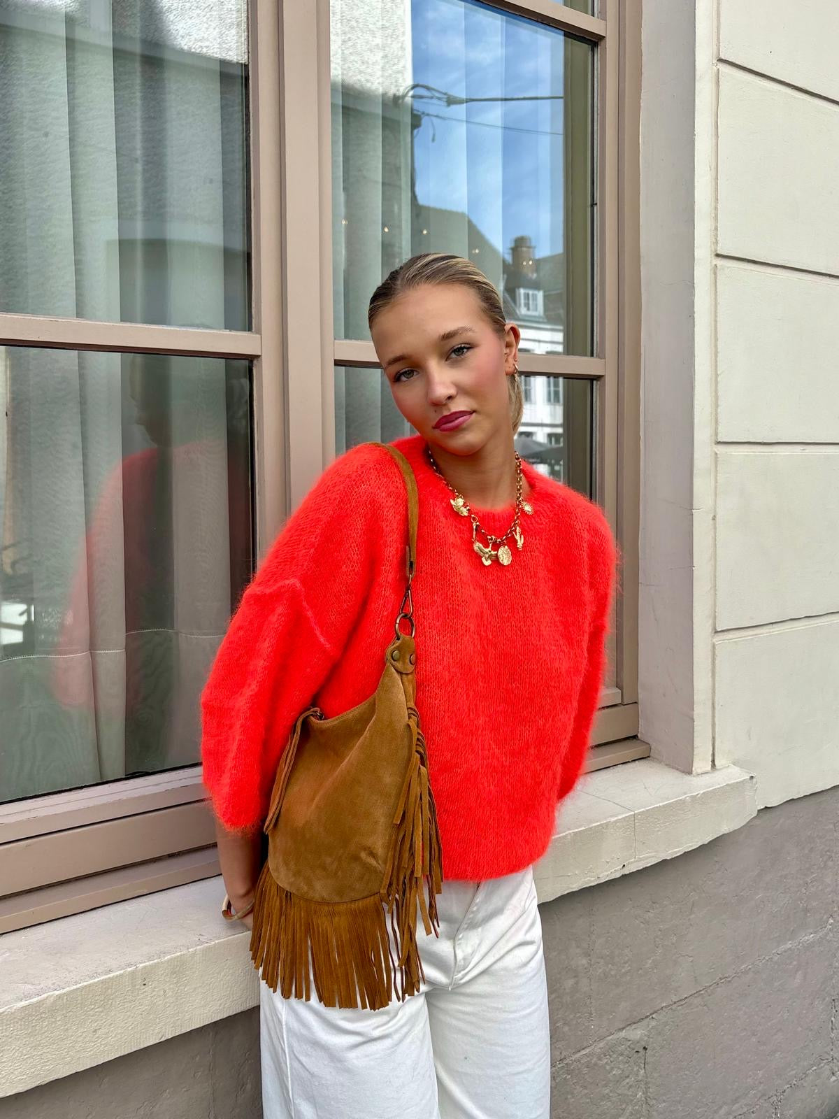 Pull orange fluo - ANDRÉA