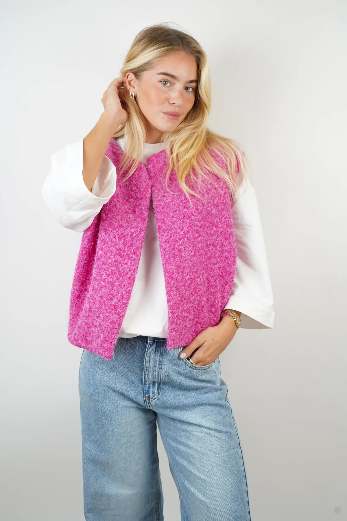 Gilet rose - CARLA