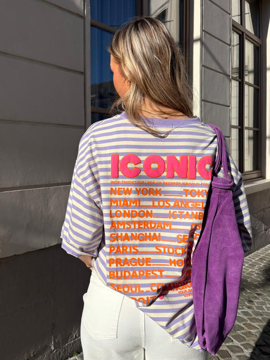 T-shirt mauve - ICONIC