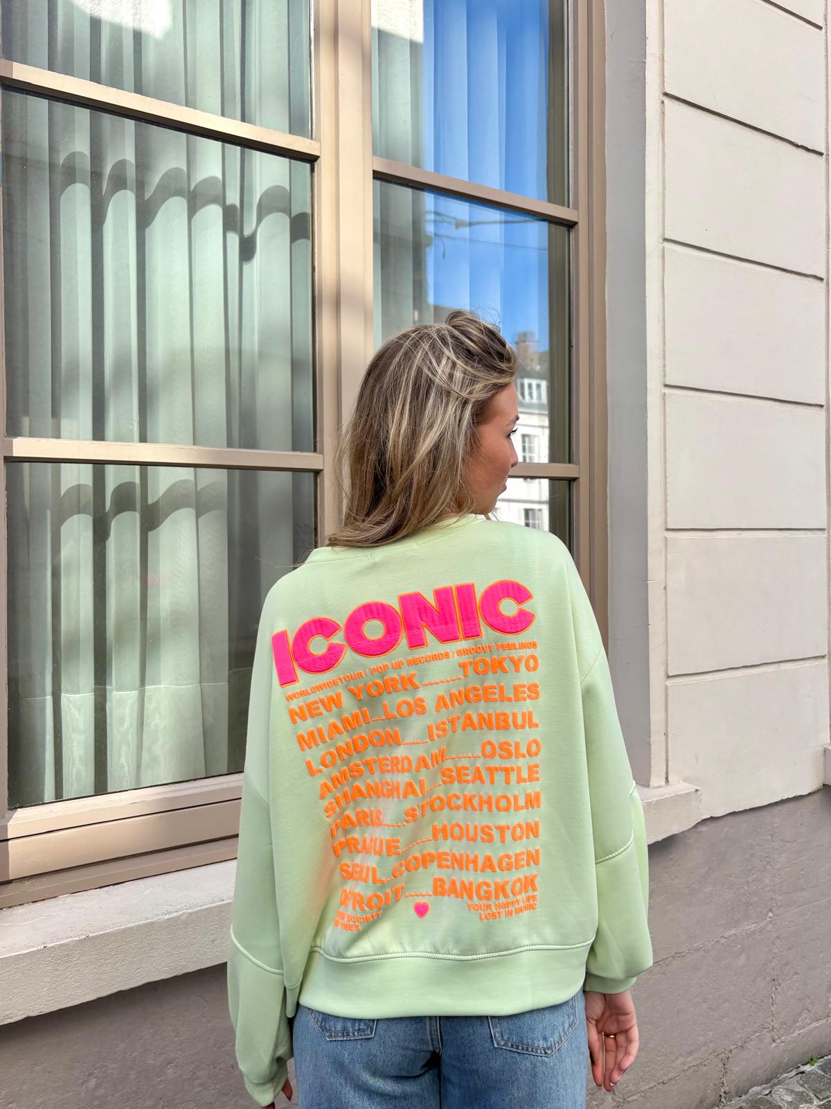 Sweat vert d’eau - ICONIC