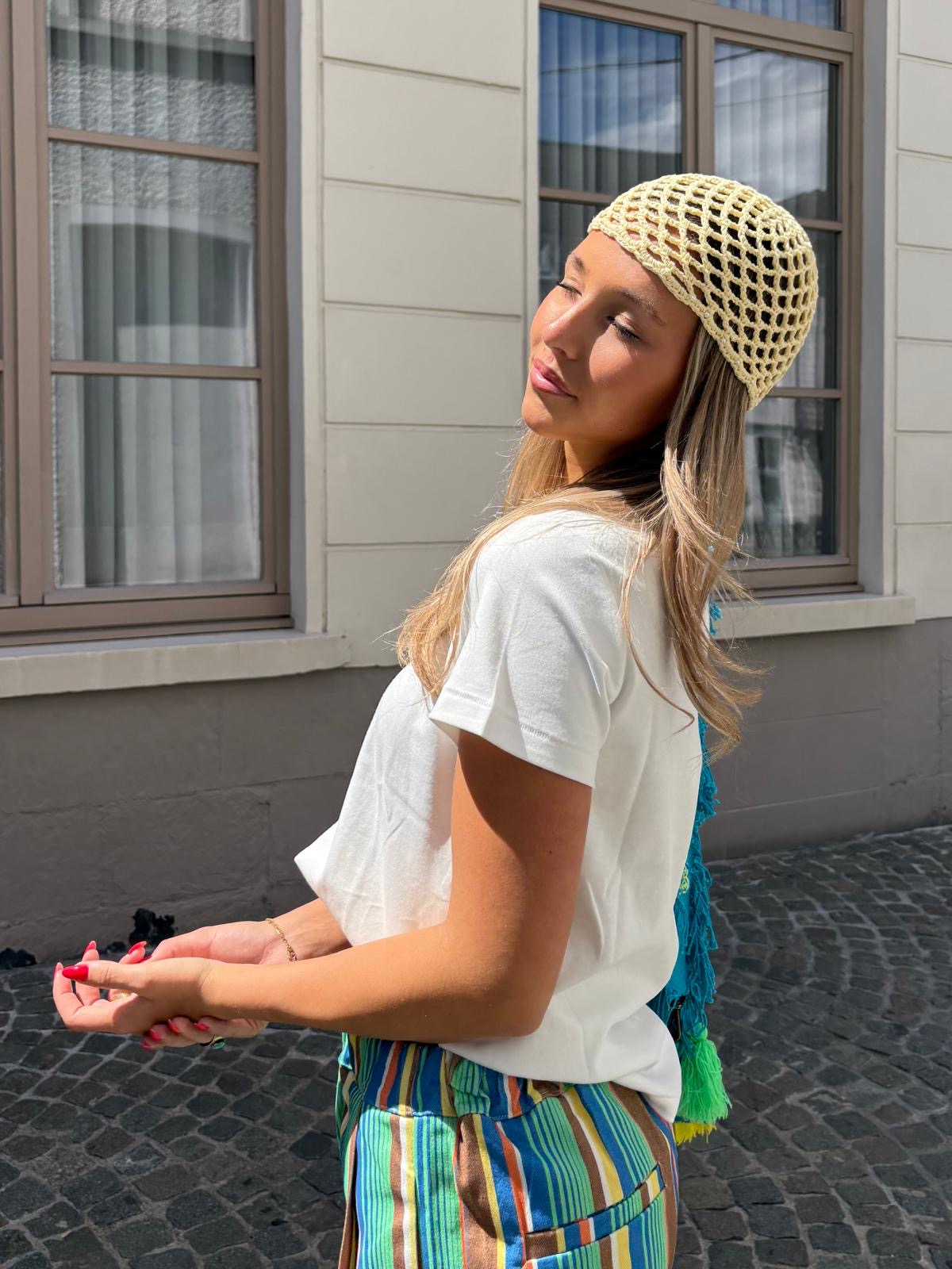Bonnet en crochet jaune - MILO