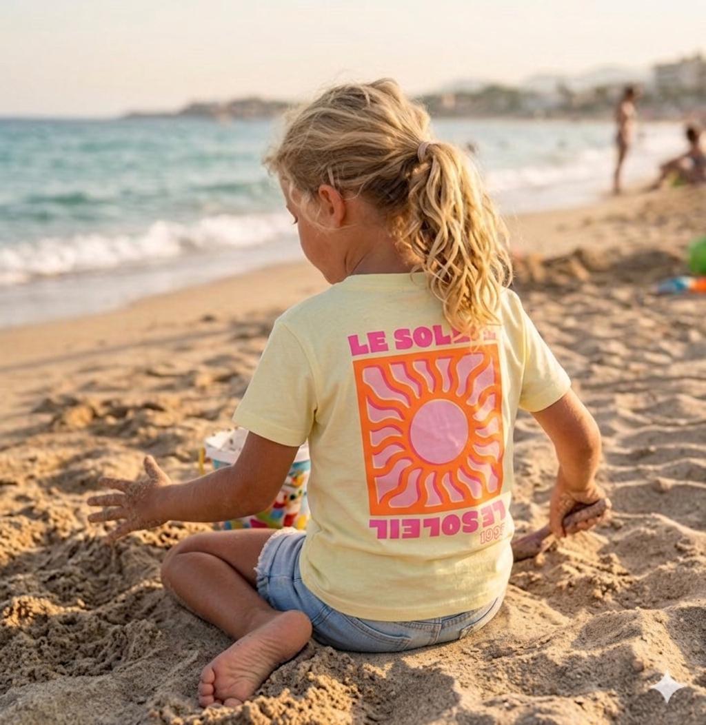 T-shirt jaune - LE SOLEIL