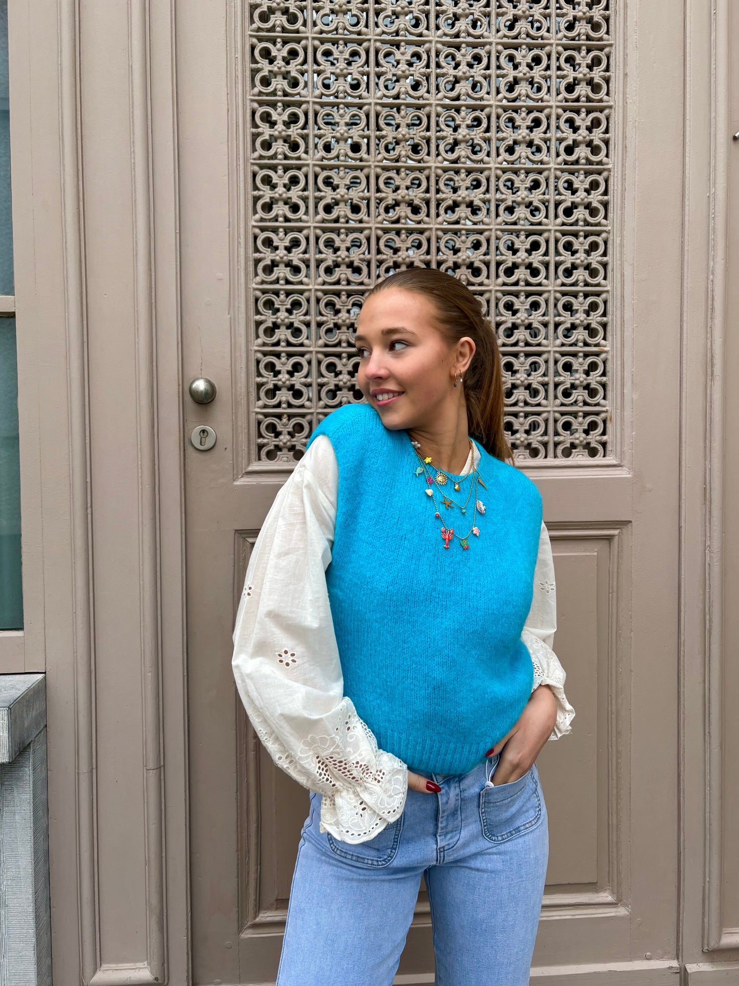 Pull turquoise - LOLA