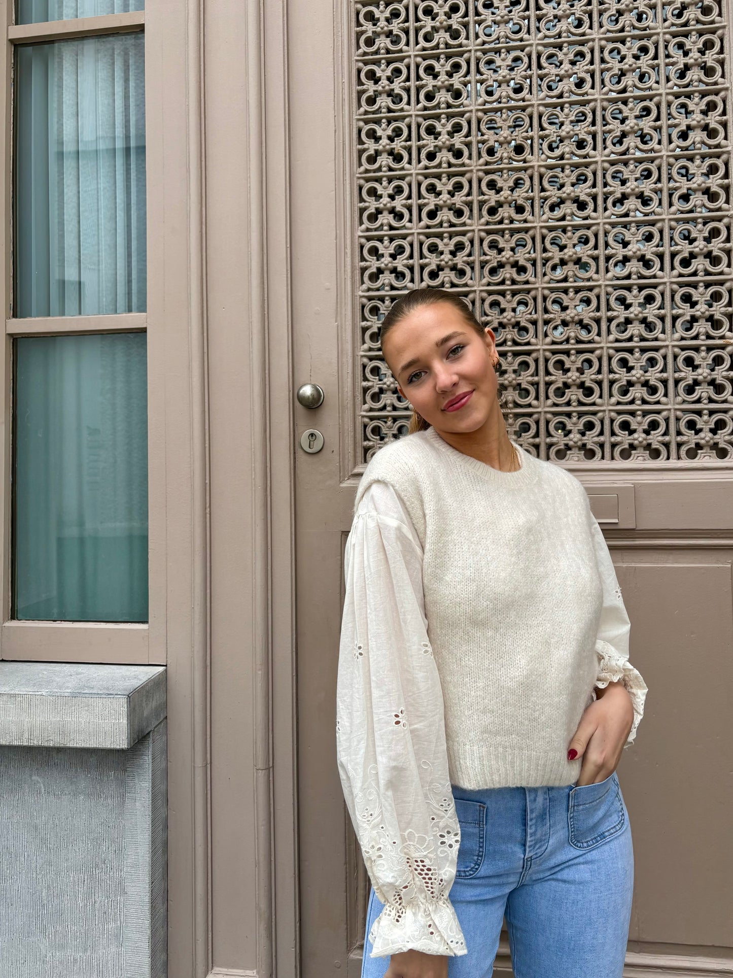 Pull beige - LOLA