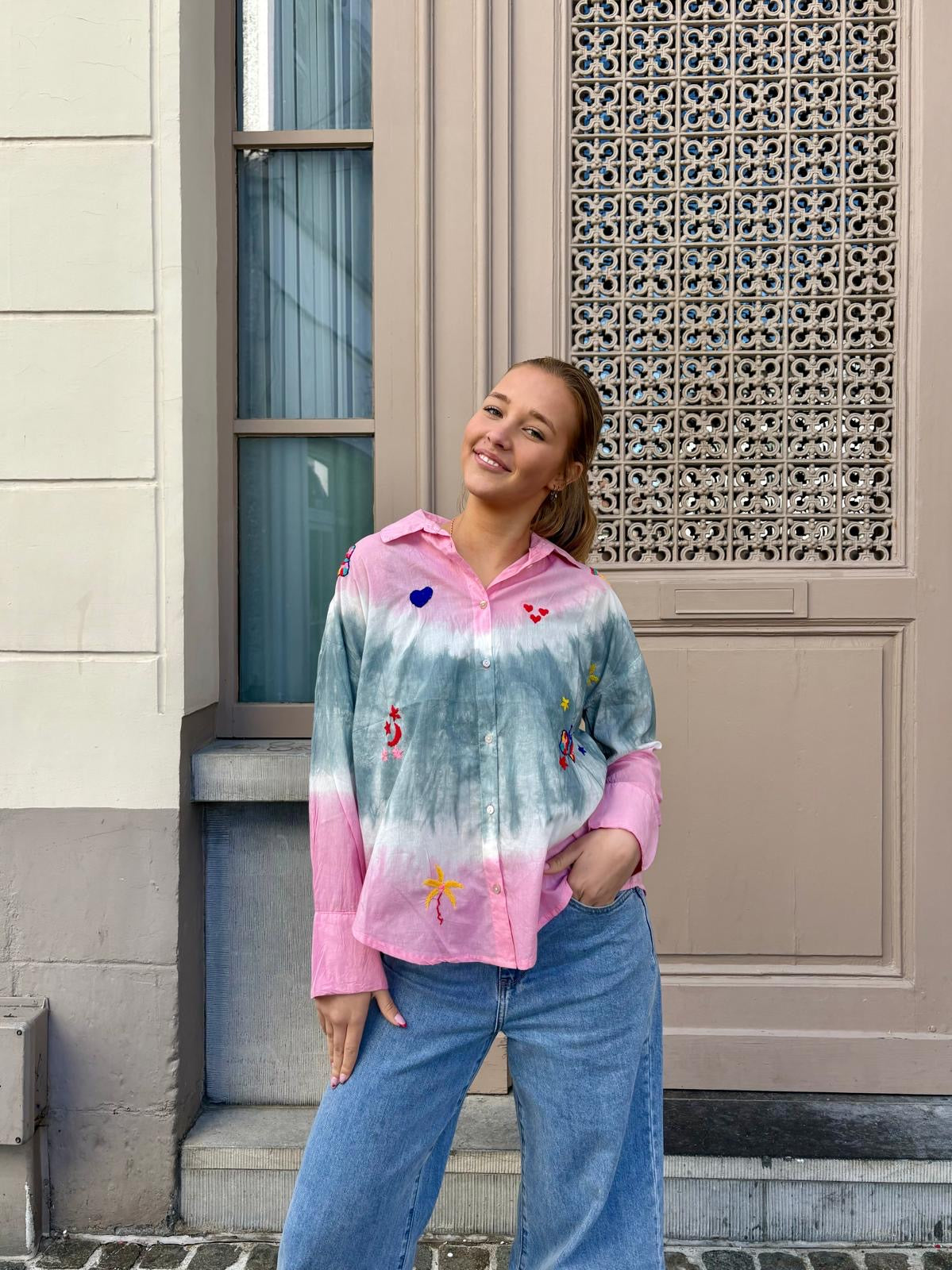 Chemise rose - ANASTASIA