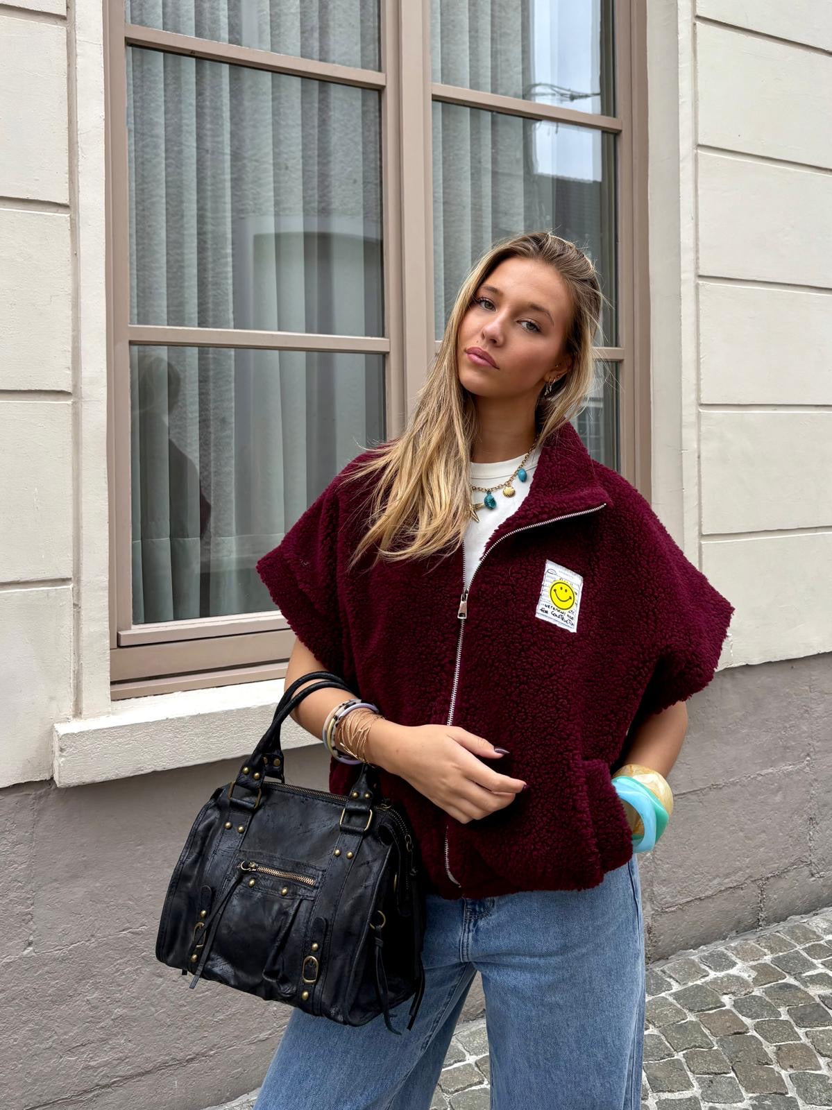 Veste bordeaux - SMILE