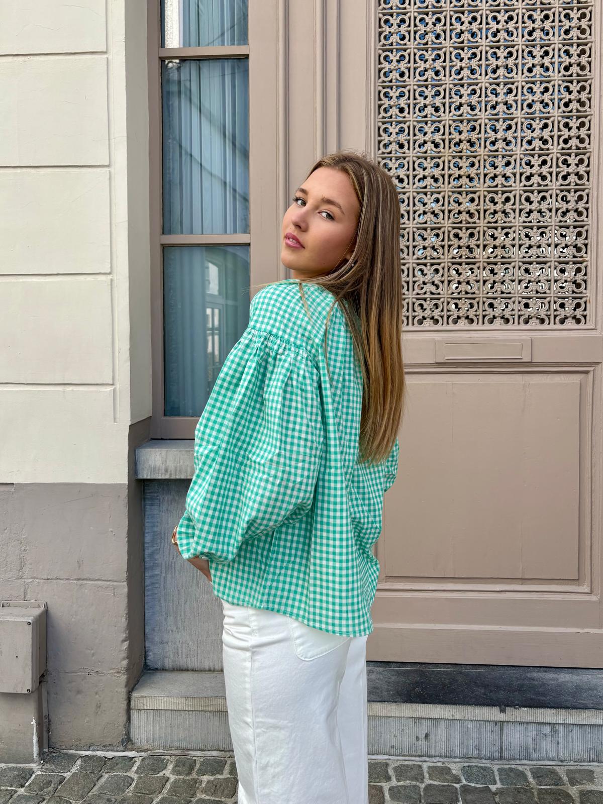 Chemisier vert - ANYA