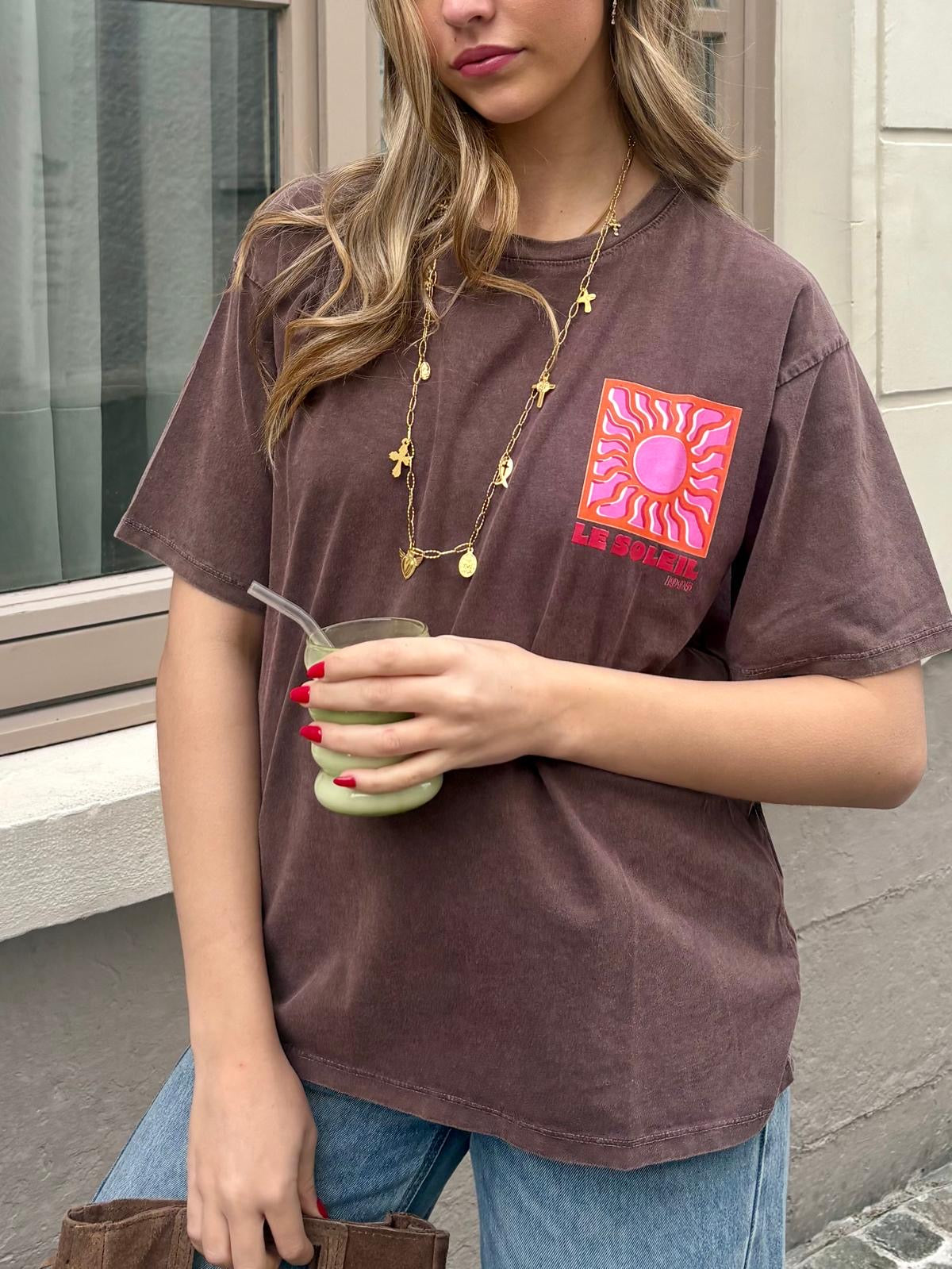 T-shirt prune - LE SOLEIL