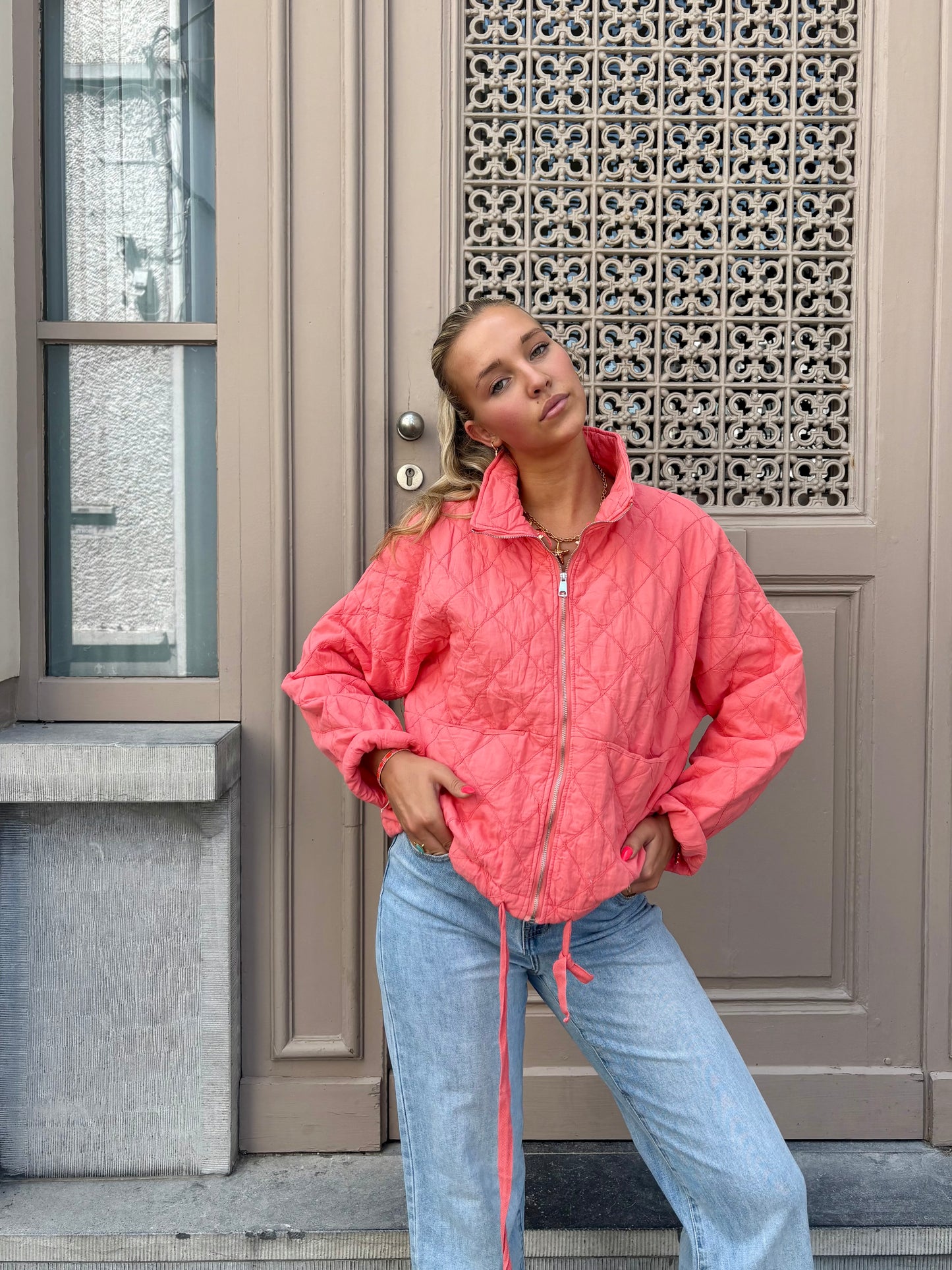 Veste corail - YASMINA