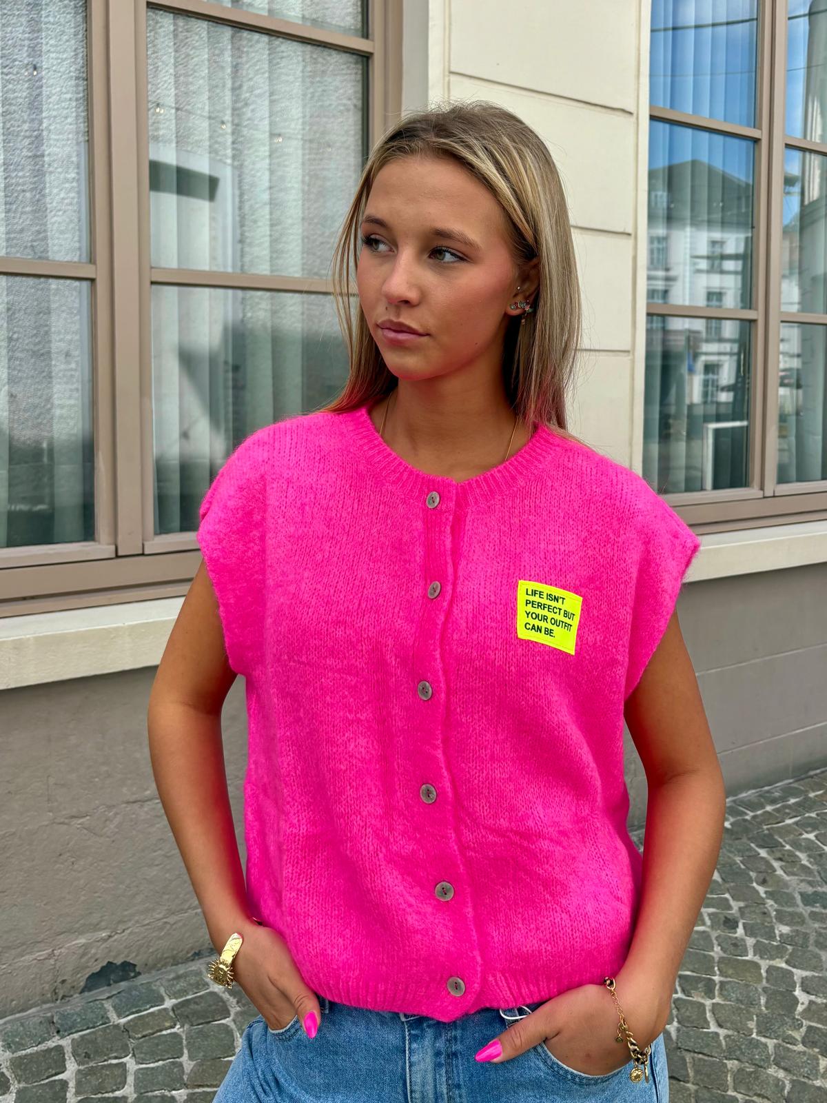 Gilet rose - MAELLYS