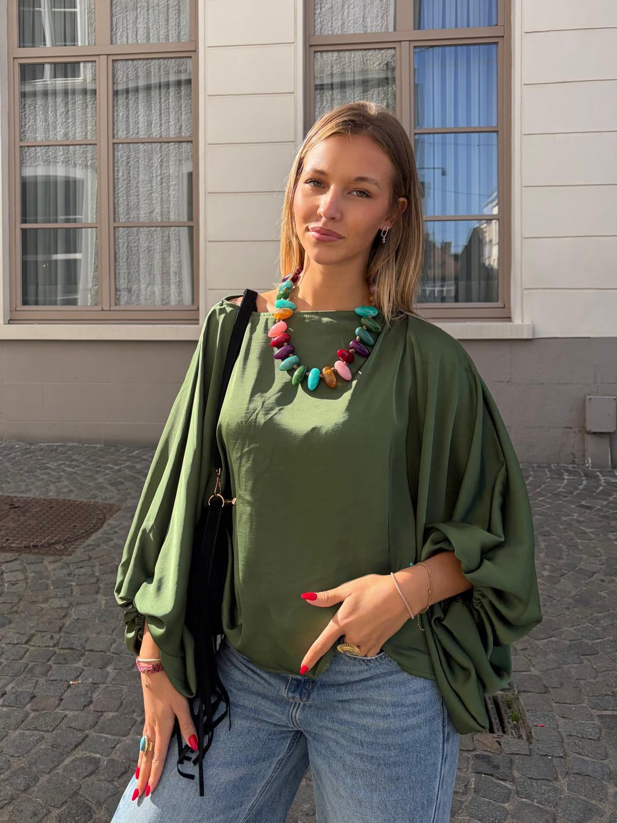 Blouse verte - TARA