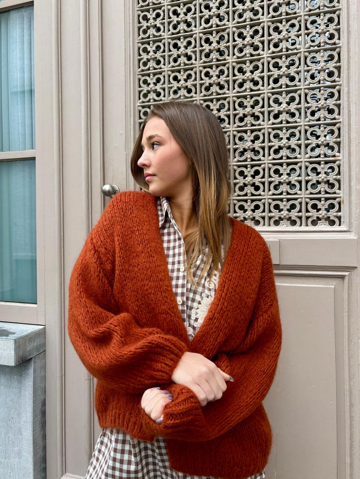 Gilet rouille - BELINDA