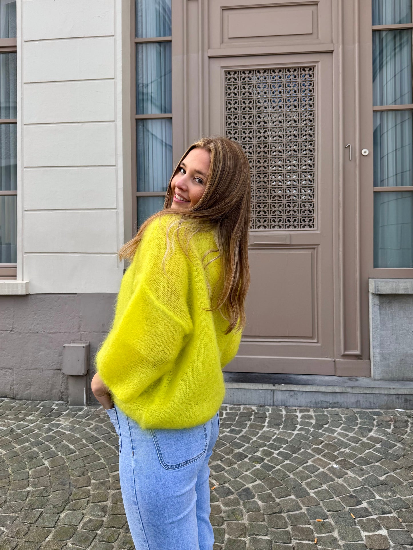 Pull jaune - ANDREA