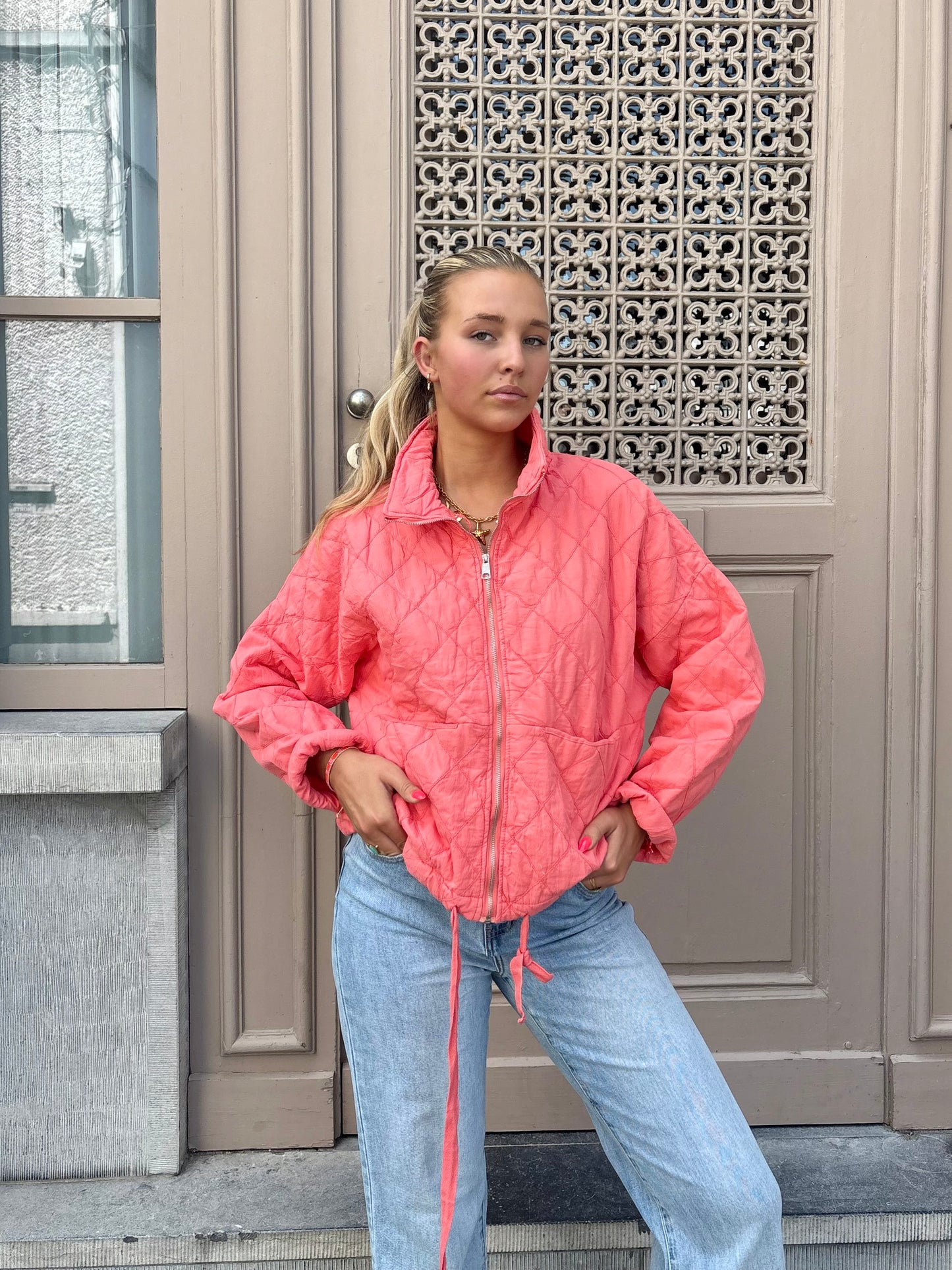 Veste corail - YASMINA