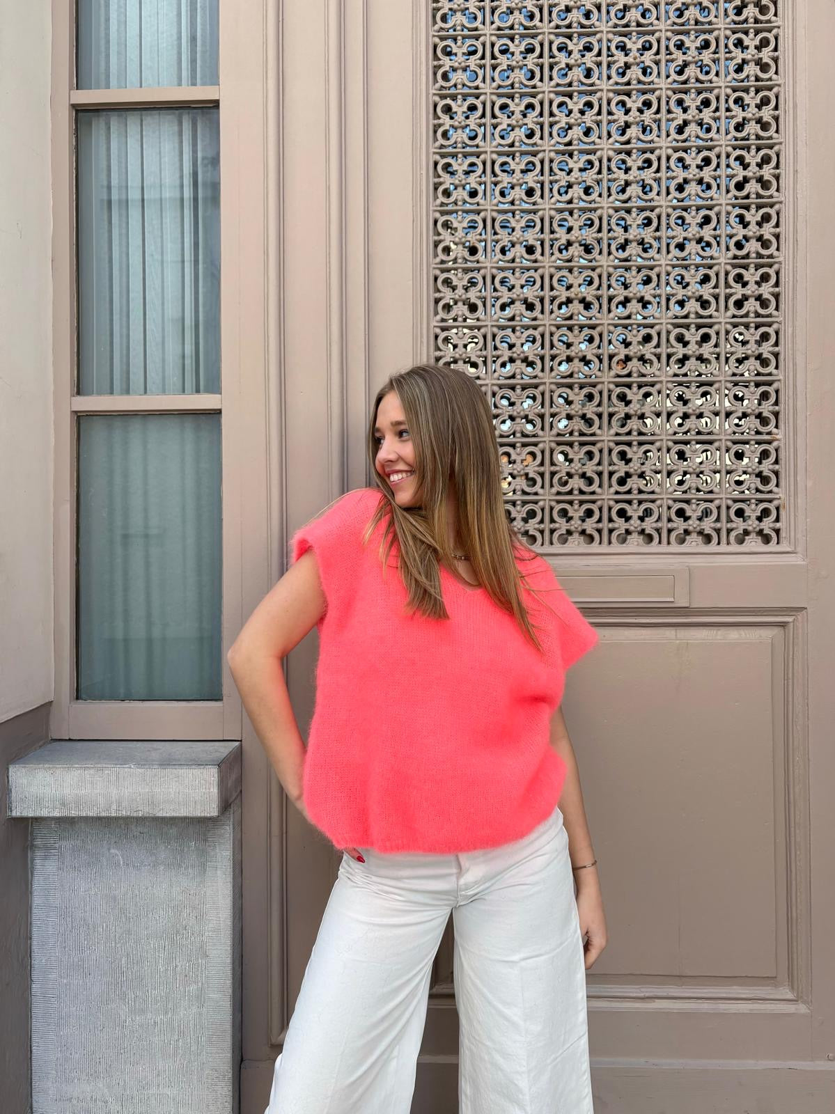 Pull corail - CÉLESTINE