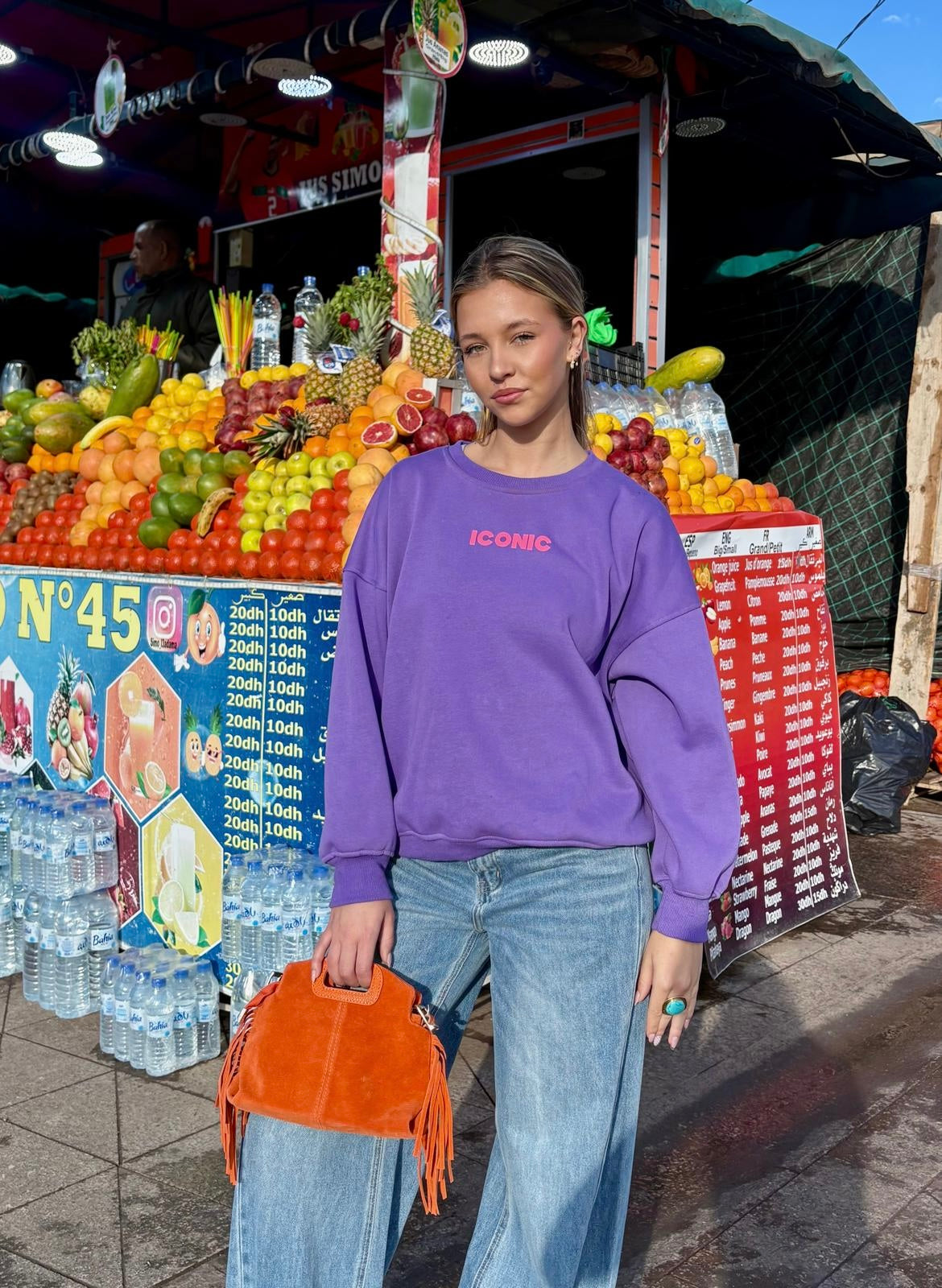 Sweat mauve - ICONIC