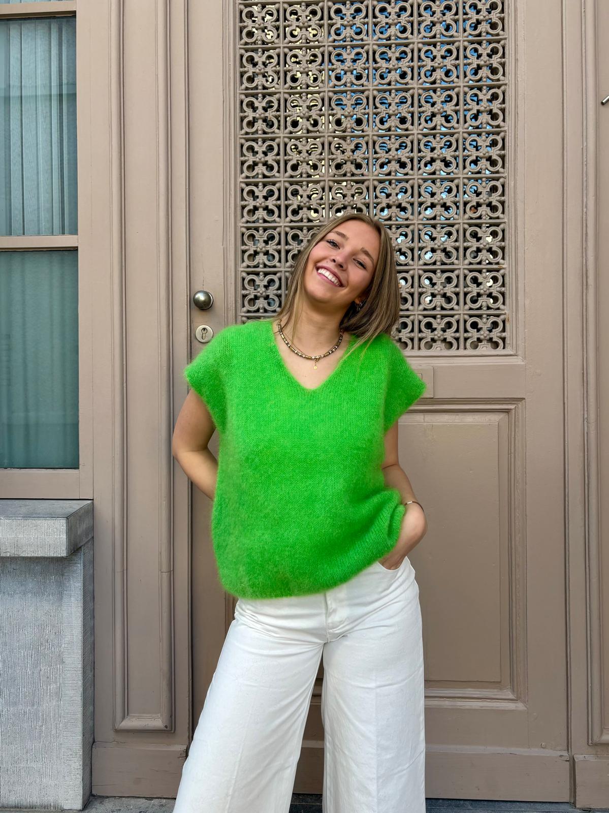Pull vert - CÉLESTINE
