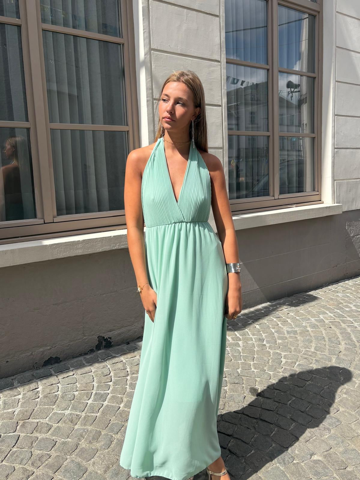 Robe turquoise - PENELOPPE