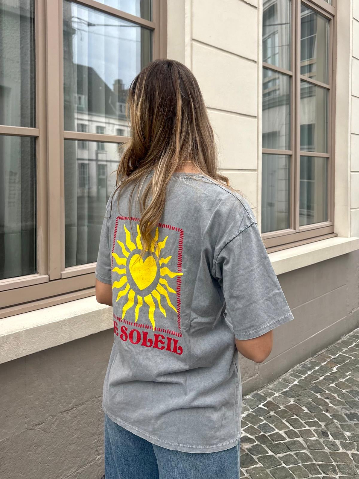 T-shirt gris - LE SOLEIL
