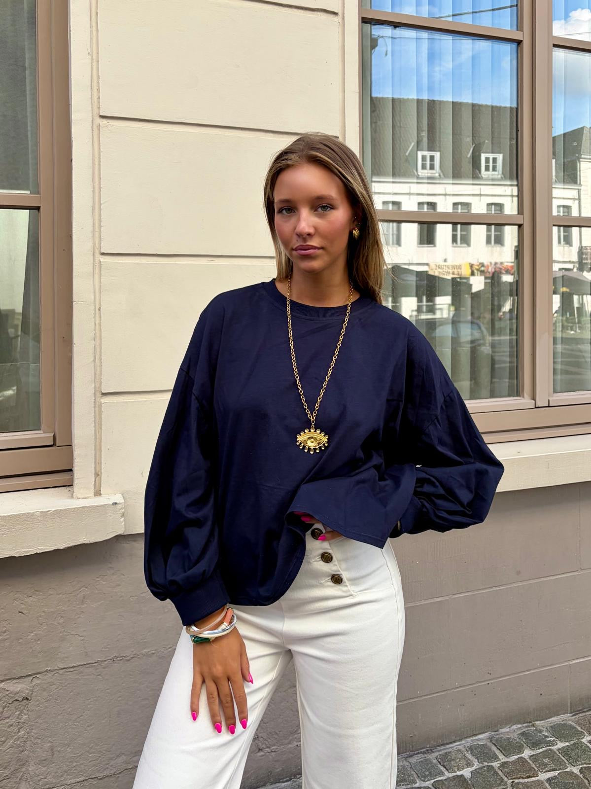Pull bleu marine - SANDRINE