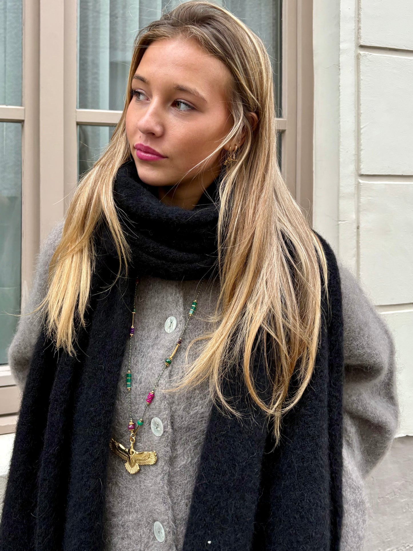 Écharpe noir - SABINE