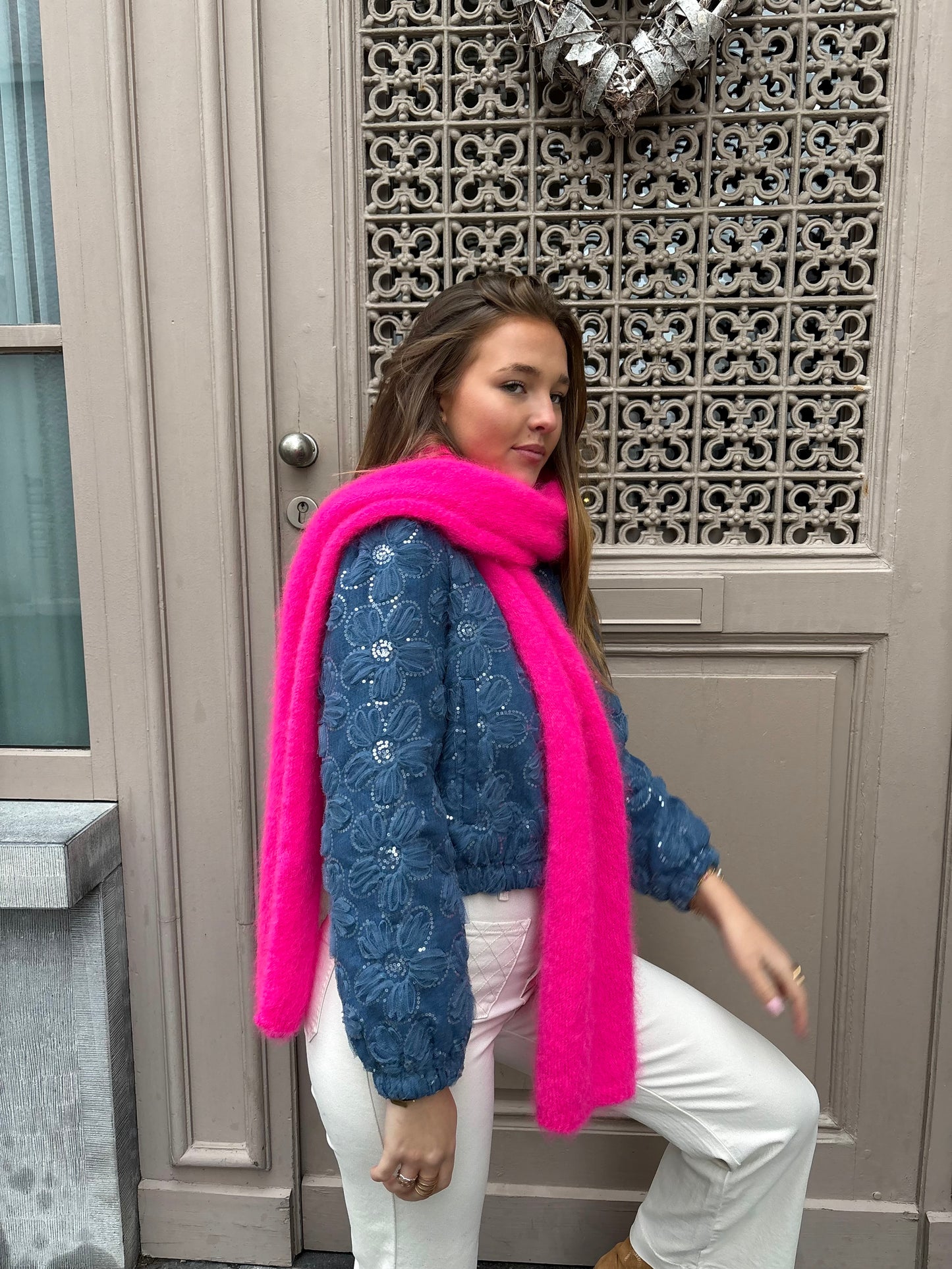 Écharpe rose - SABINE