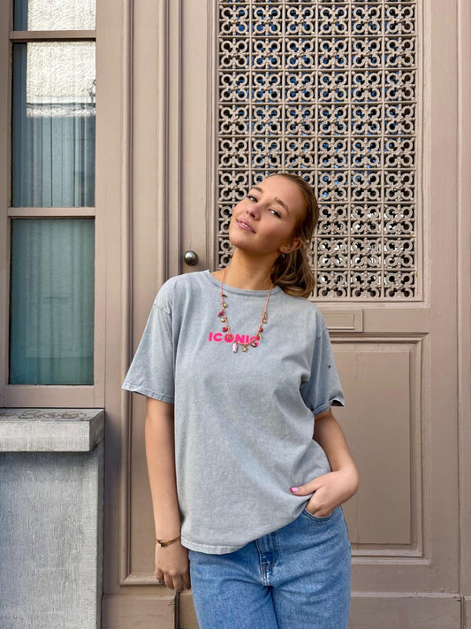 T-shirt gris - ICONIC