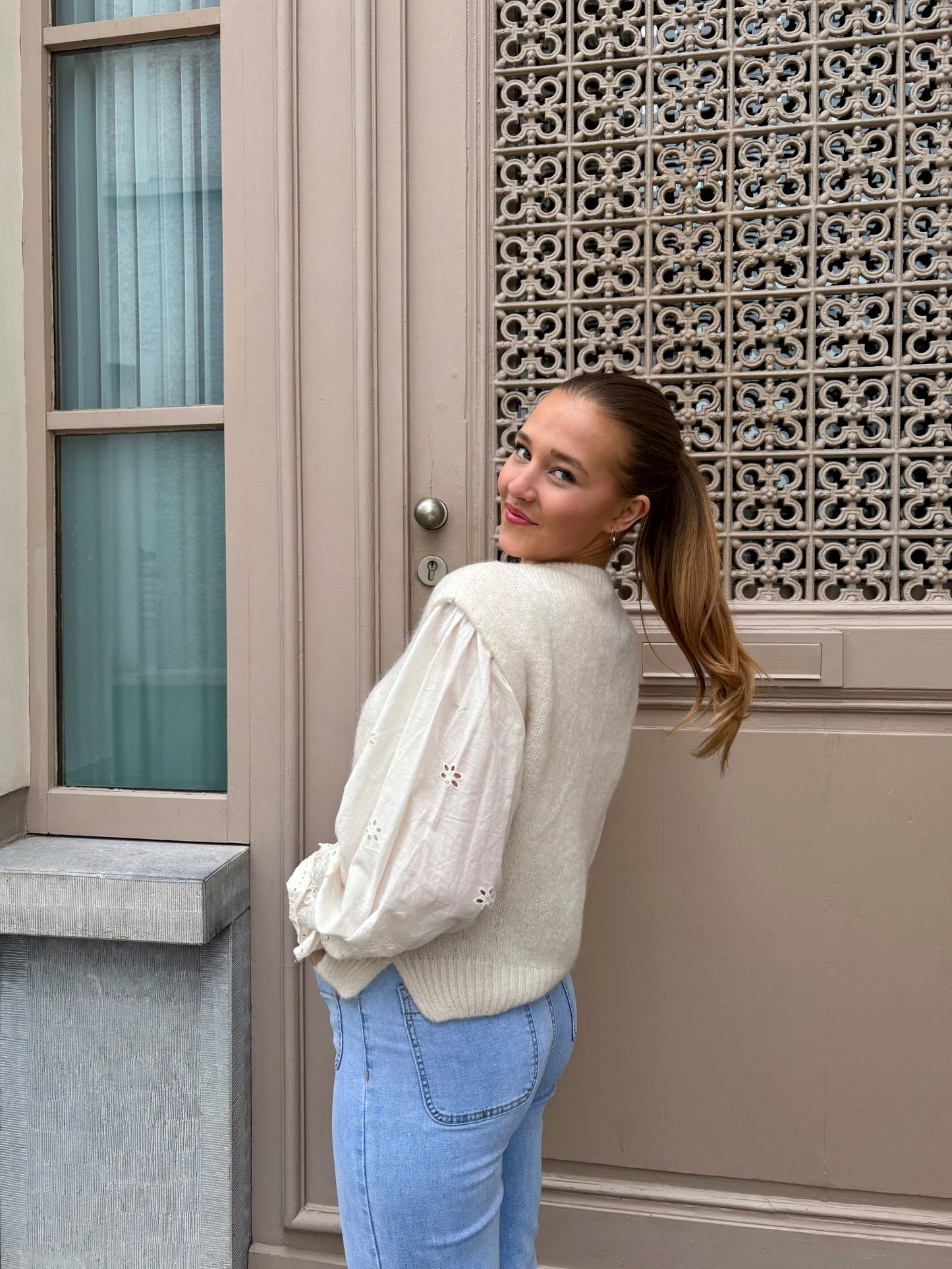 Pull beige - LOLA