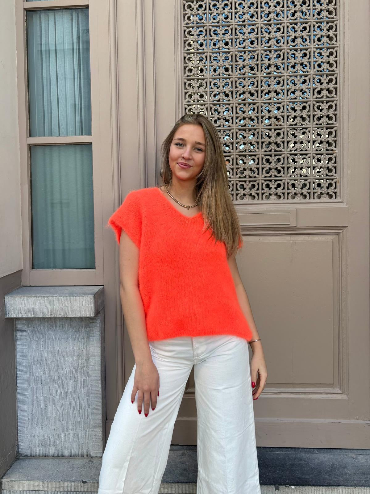 Pull orange - CÉLESTINE