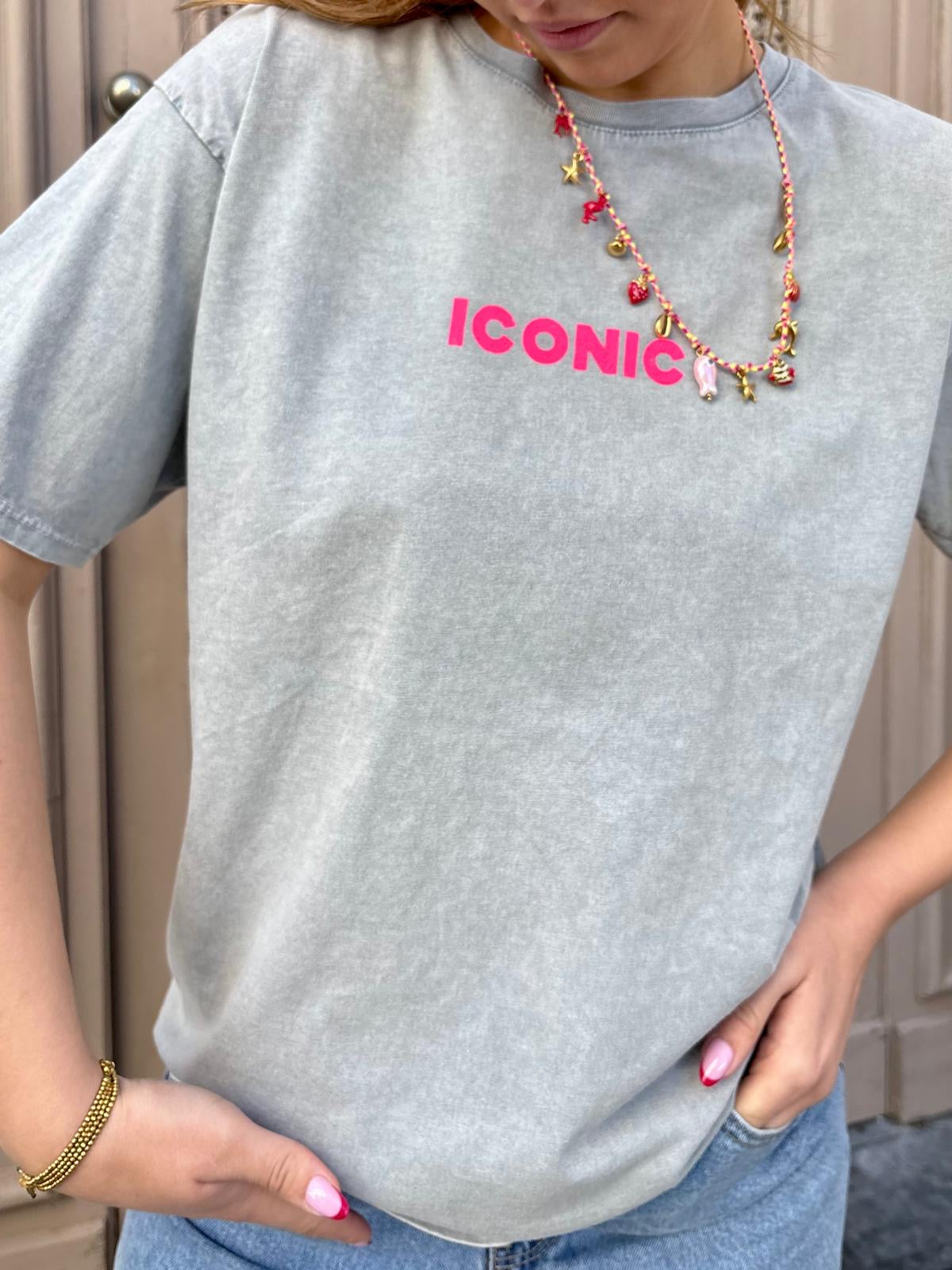 T-shirt gris - ICONIC
