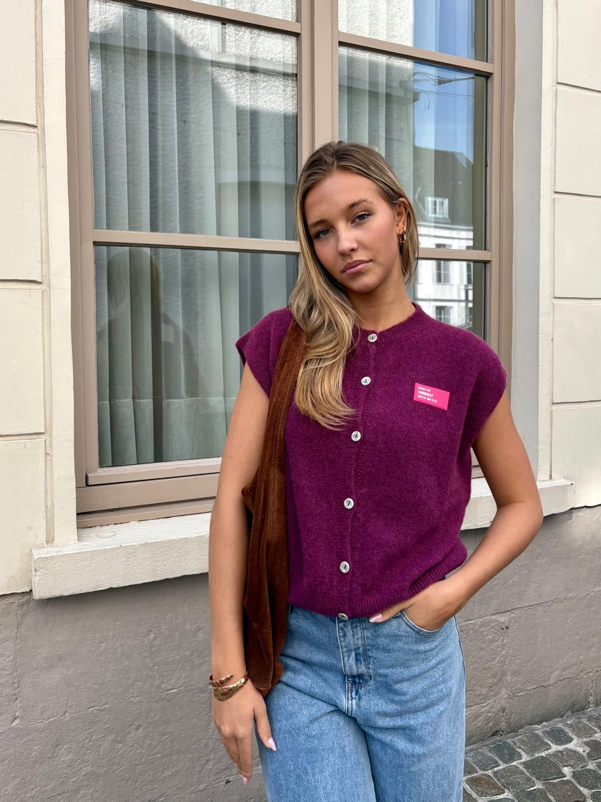 Gilet mauve - LIFE