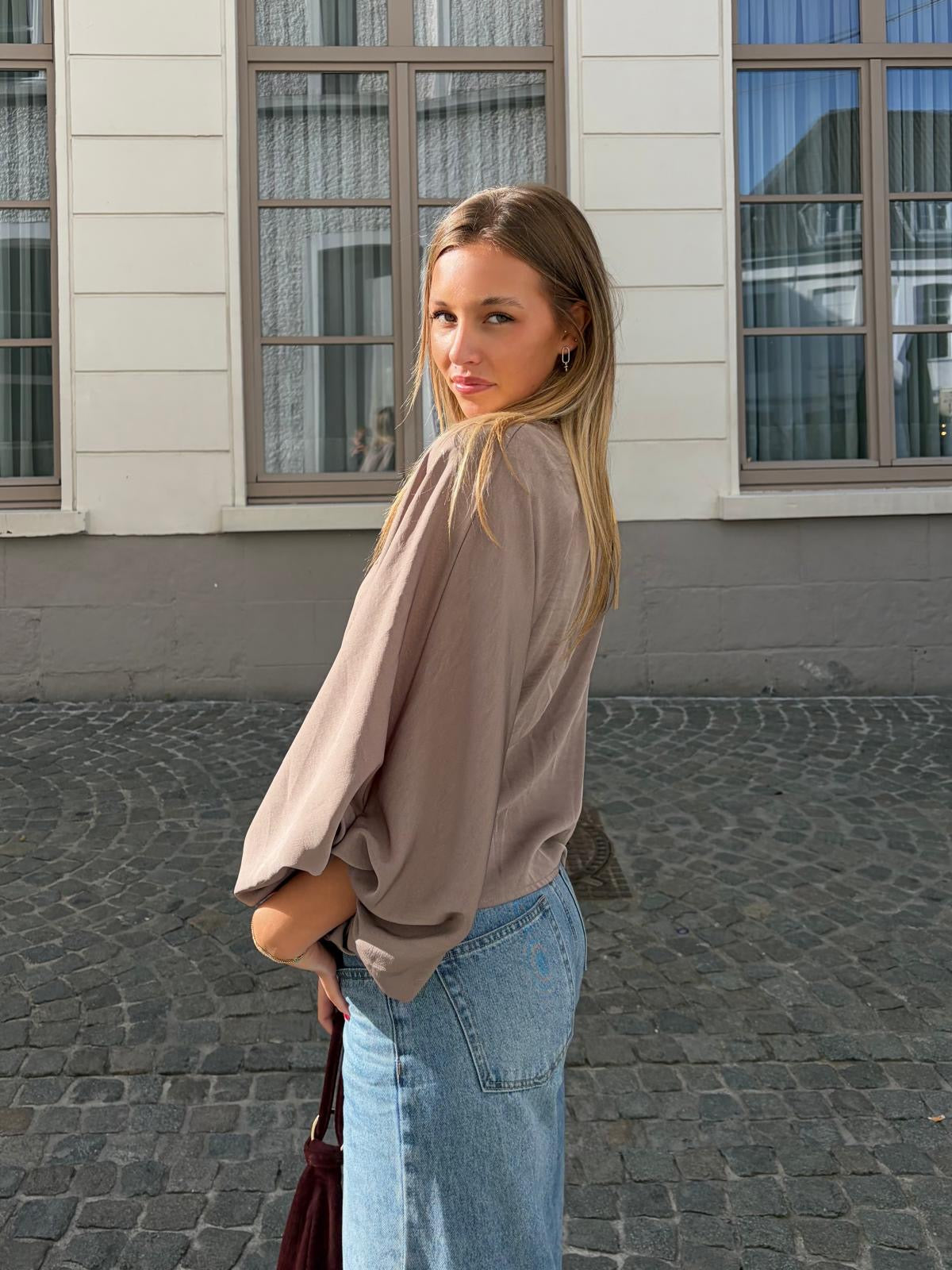 Blouse taupe - TARA
